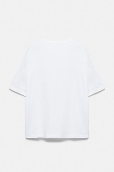Oversize bear graphic T-shirt — Ecru 2
