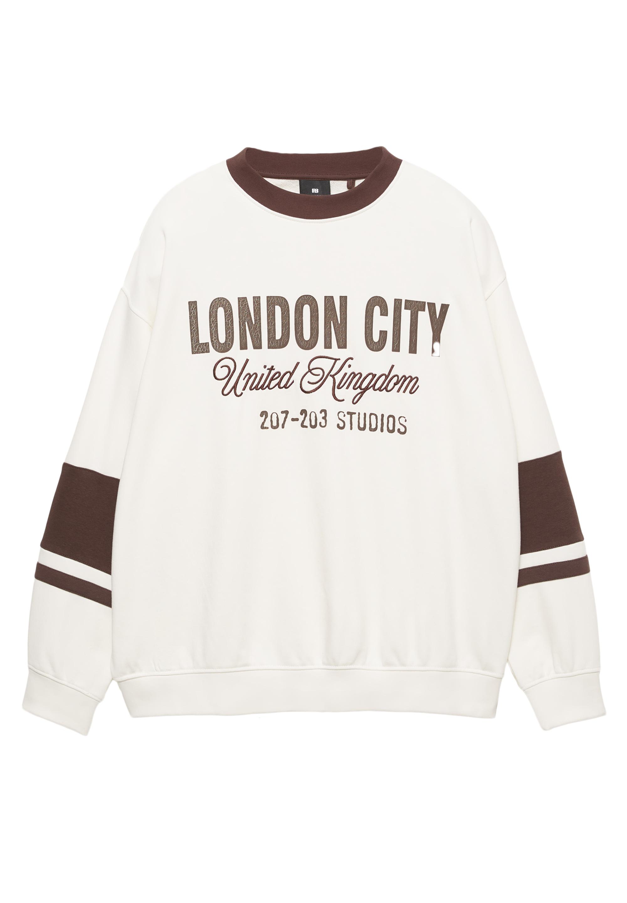 London City grafik sweatshirt - Görsel 4