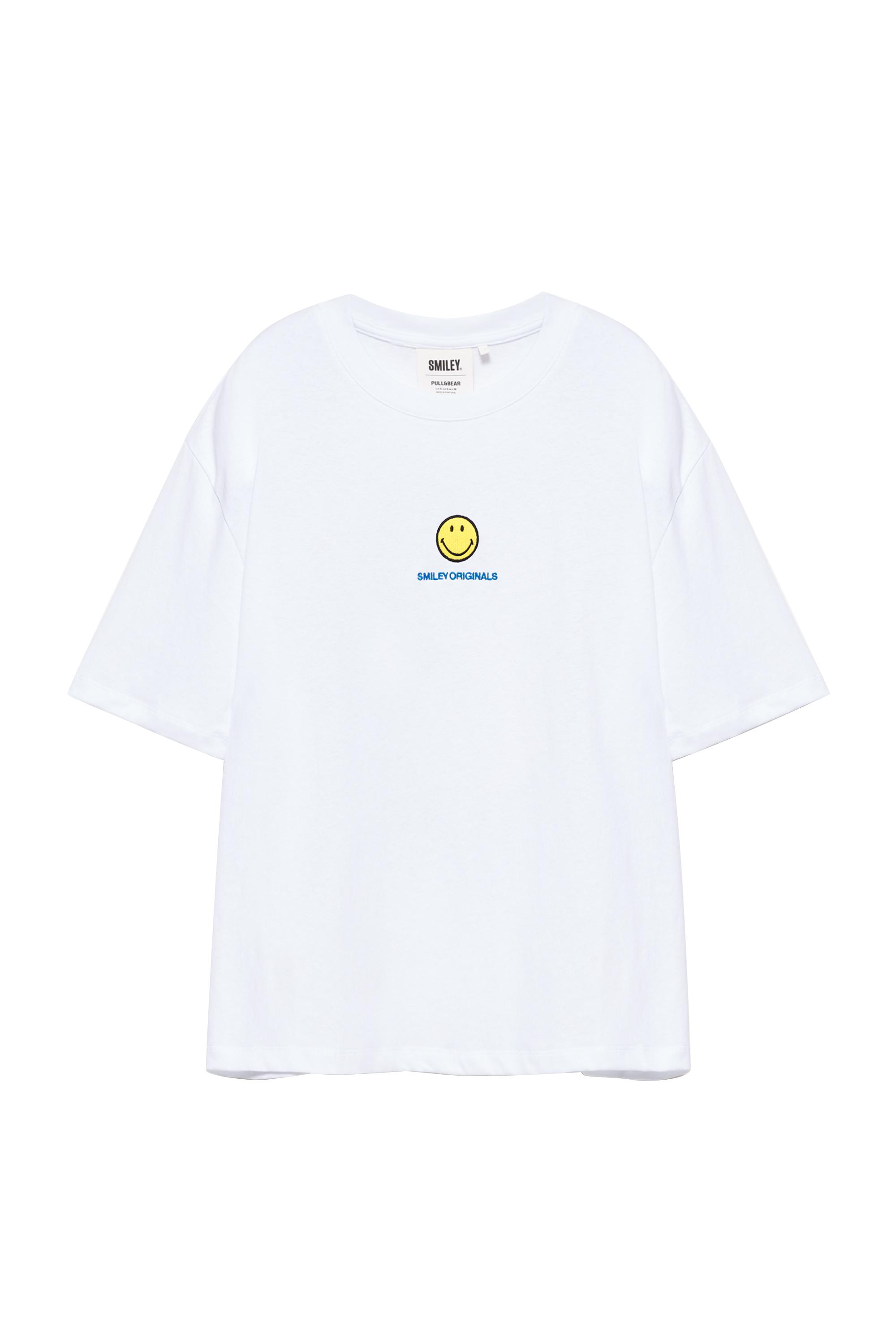Pull&Bear Smiley Yin Yang tişört