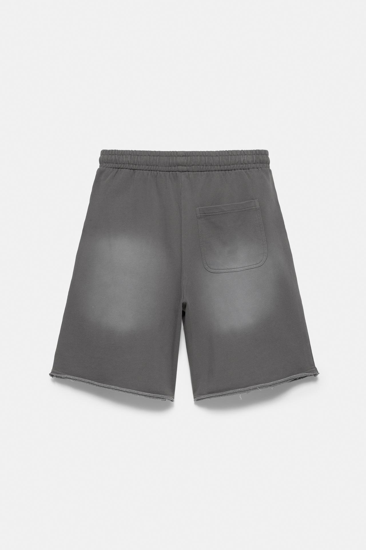 Graphic skater Bermuda sweatshorts — Grey