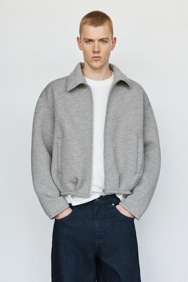 Neoprene balloon jacket — Grey marl 1