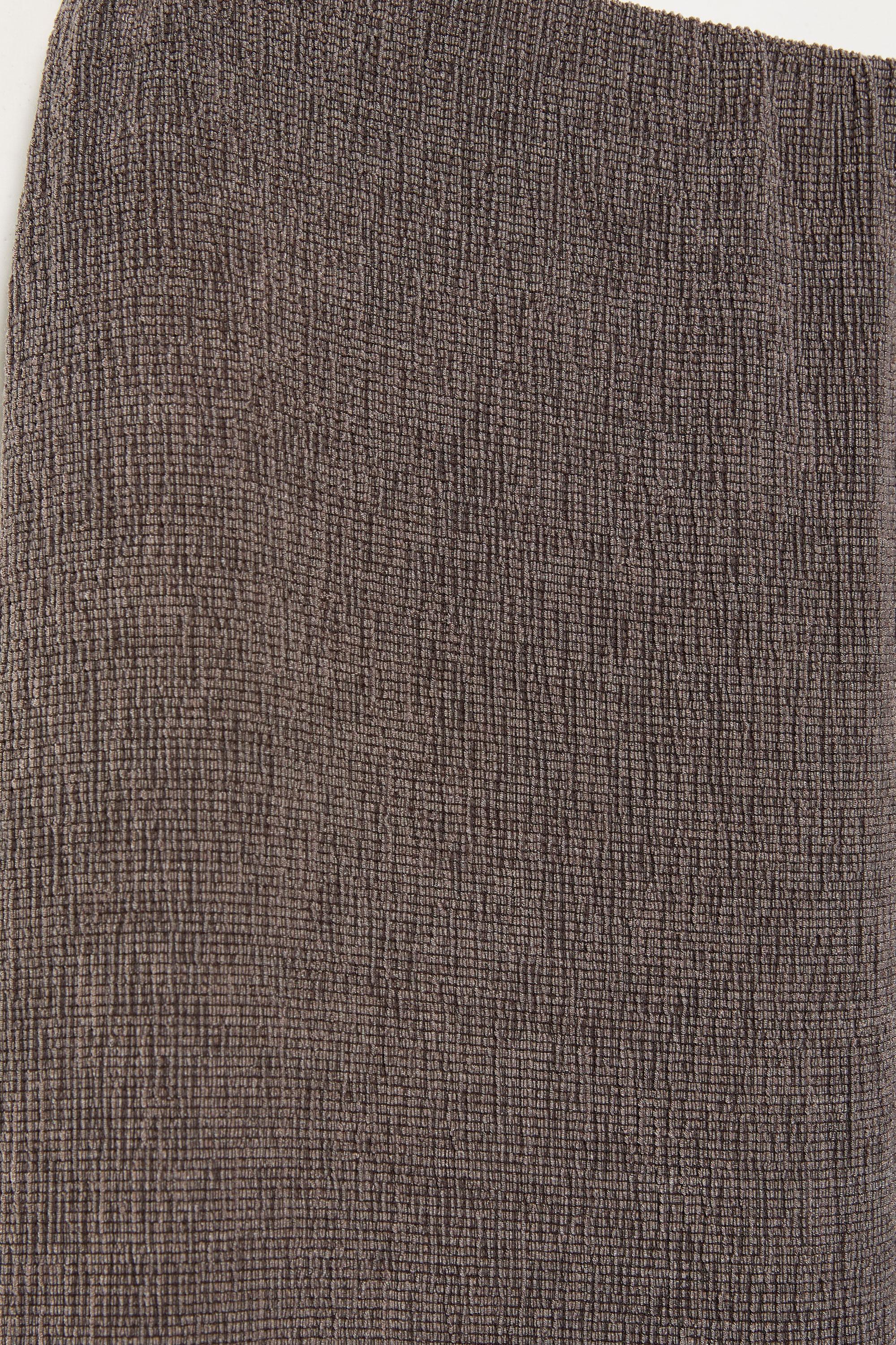 Crepe straight-leg trousers — Brown