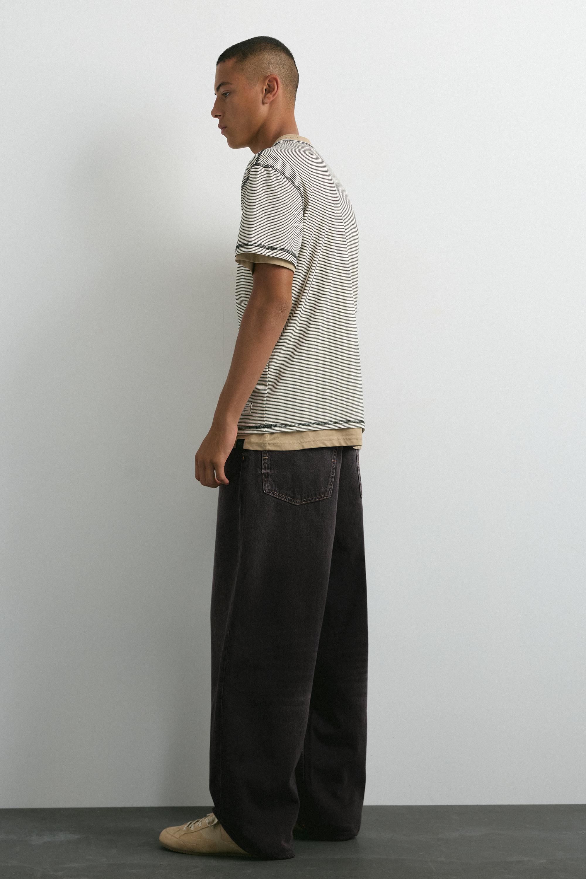 Relaxed baggy jeans — Faded black