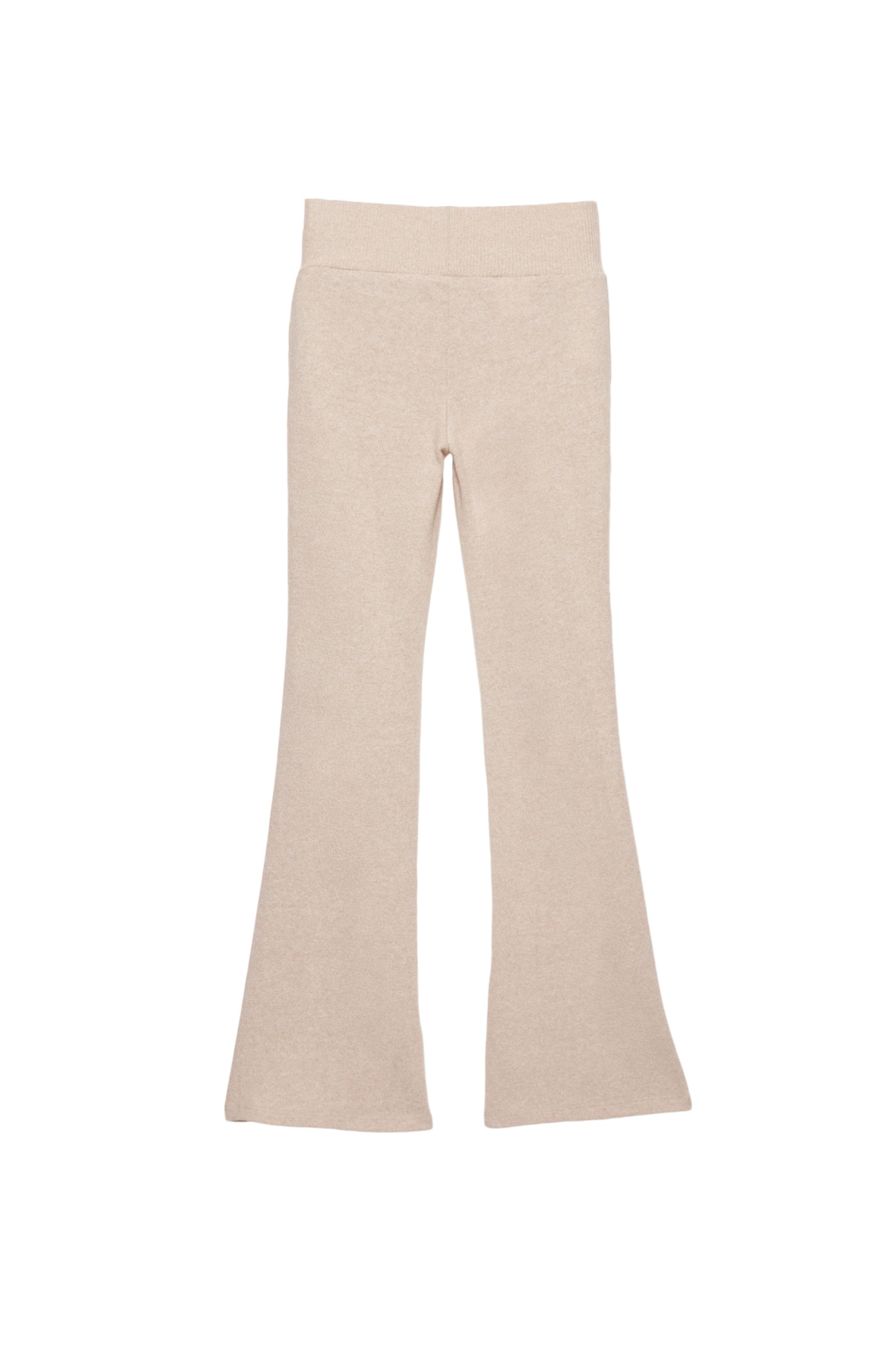 Soft touch flared trousers
