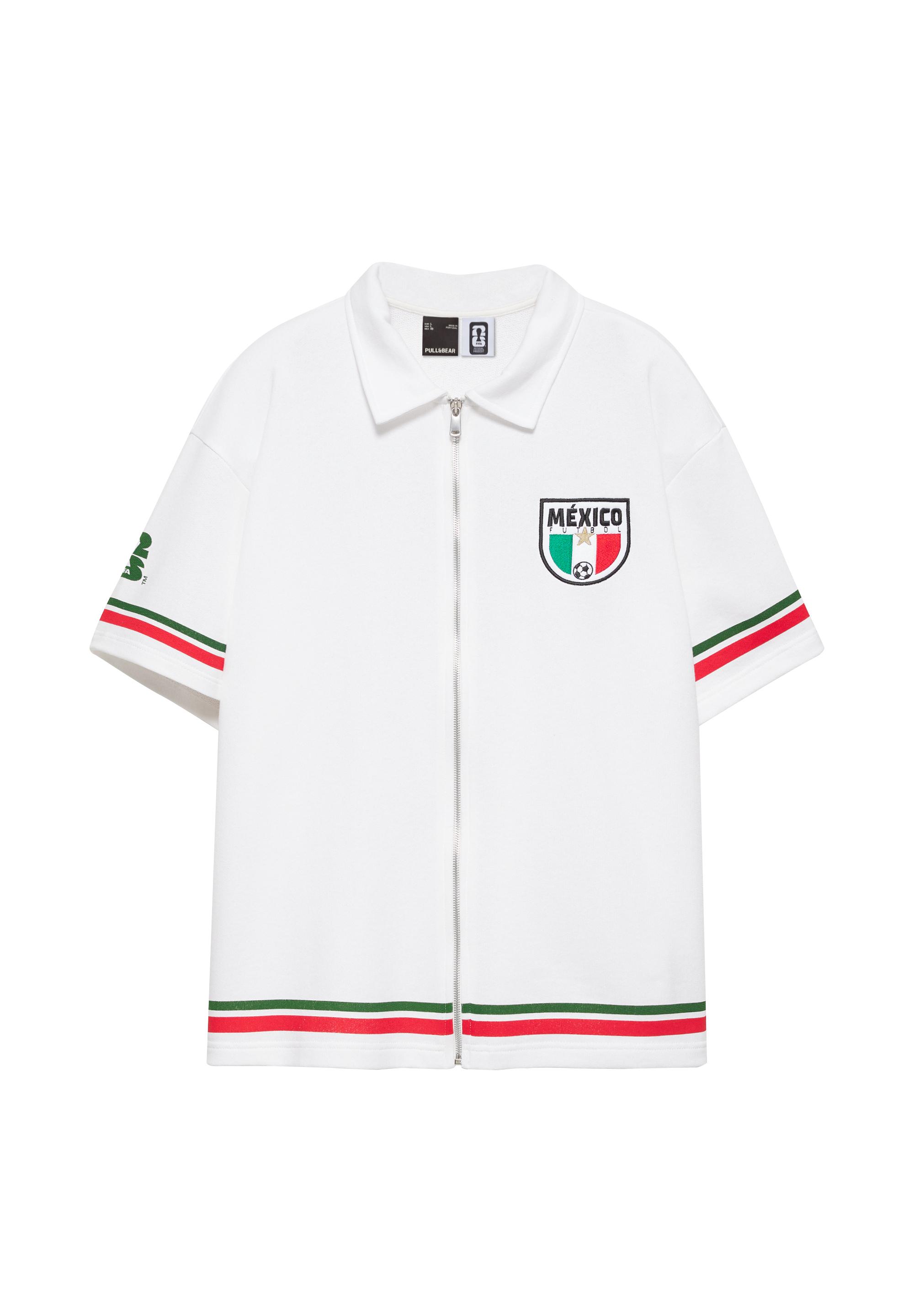 Mexico FIFA WORLD CUP 26™ zip polo shirt — Off white