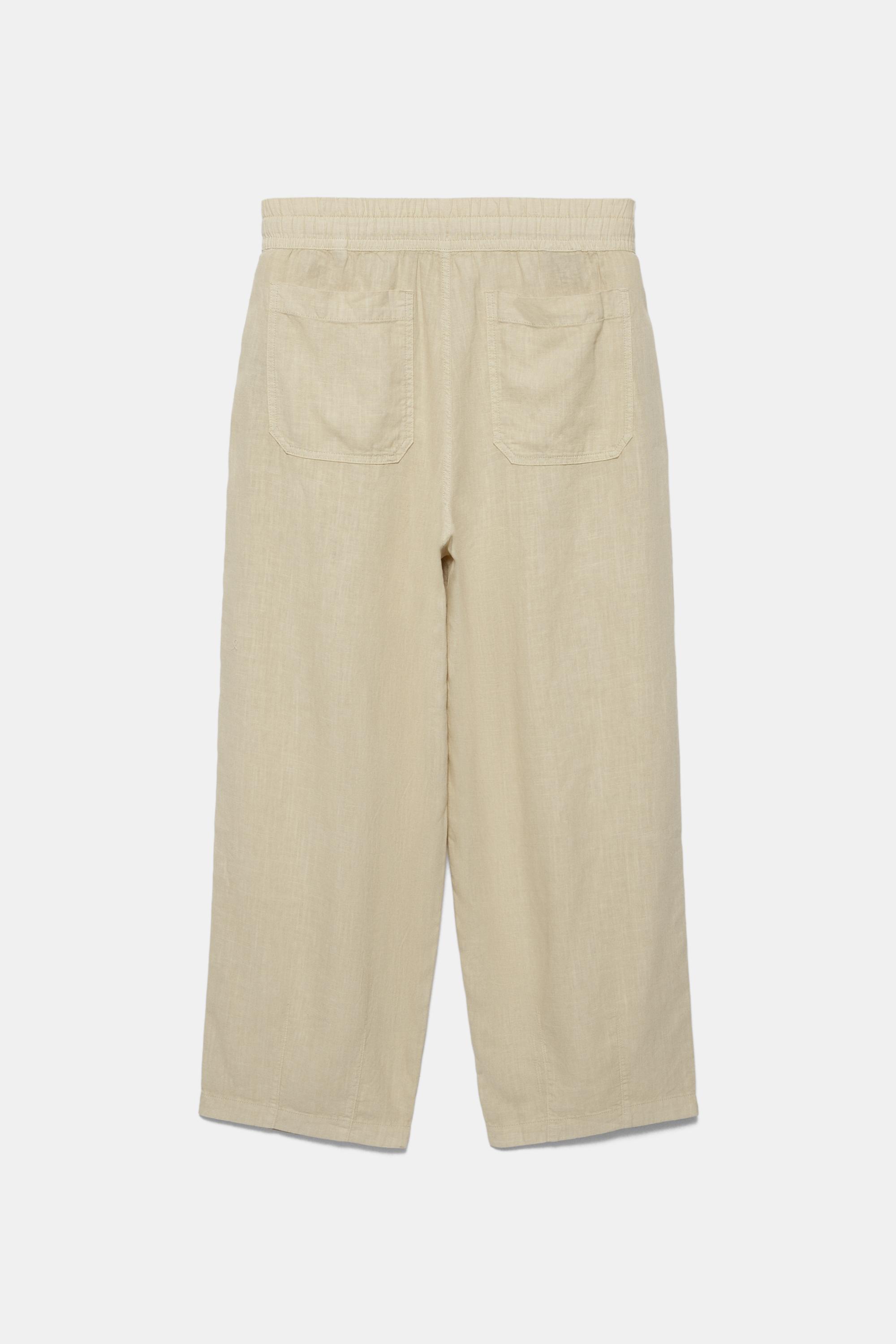 Ketenli jogger pantolon - Görsel 13