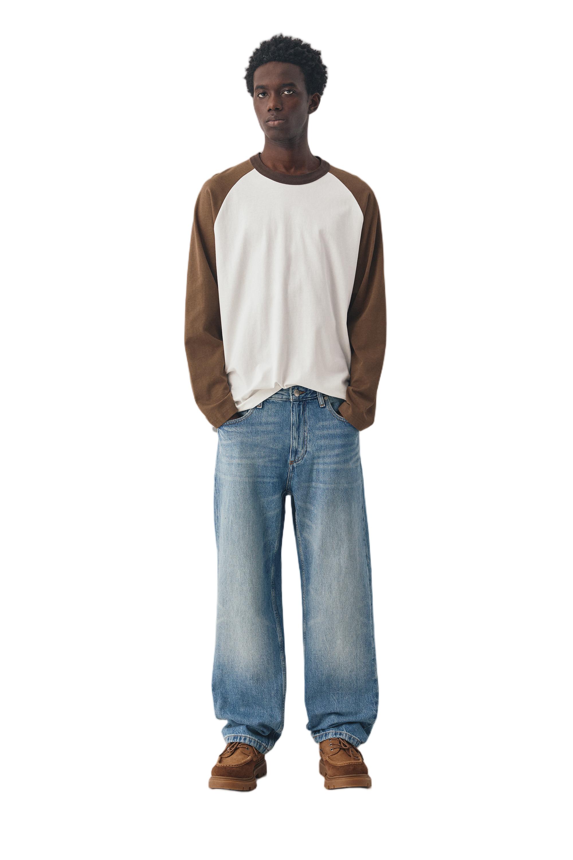 Straight-leg jeans — Medium blue