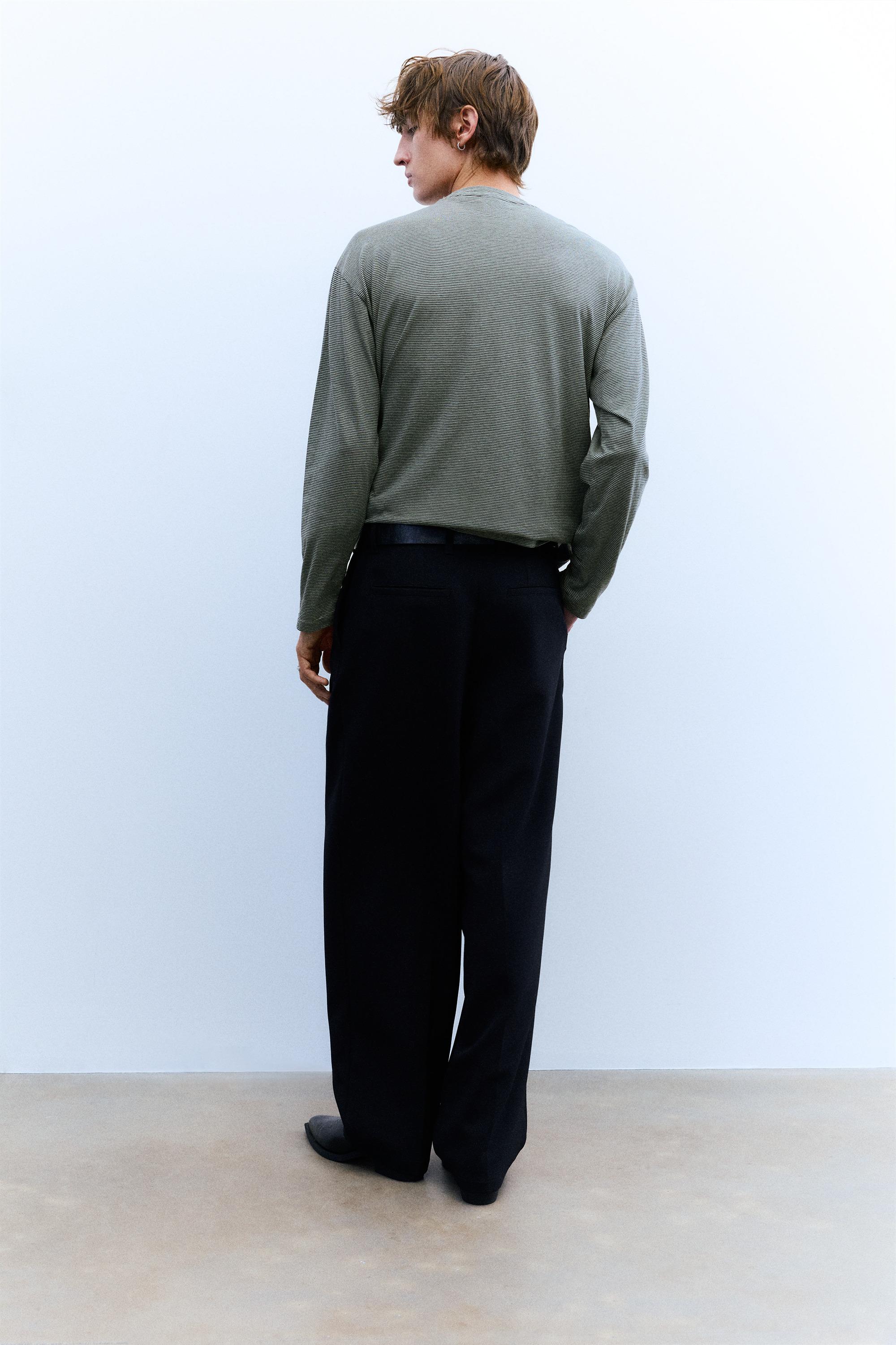 Uzun kollu çizgili t-shirt - Görsel 9