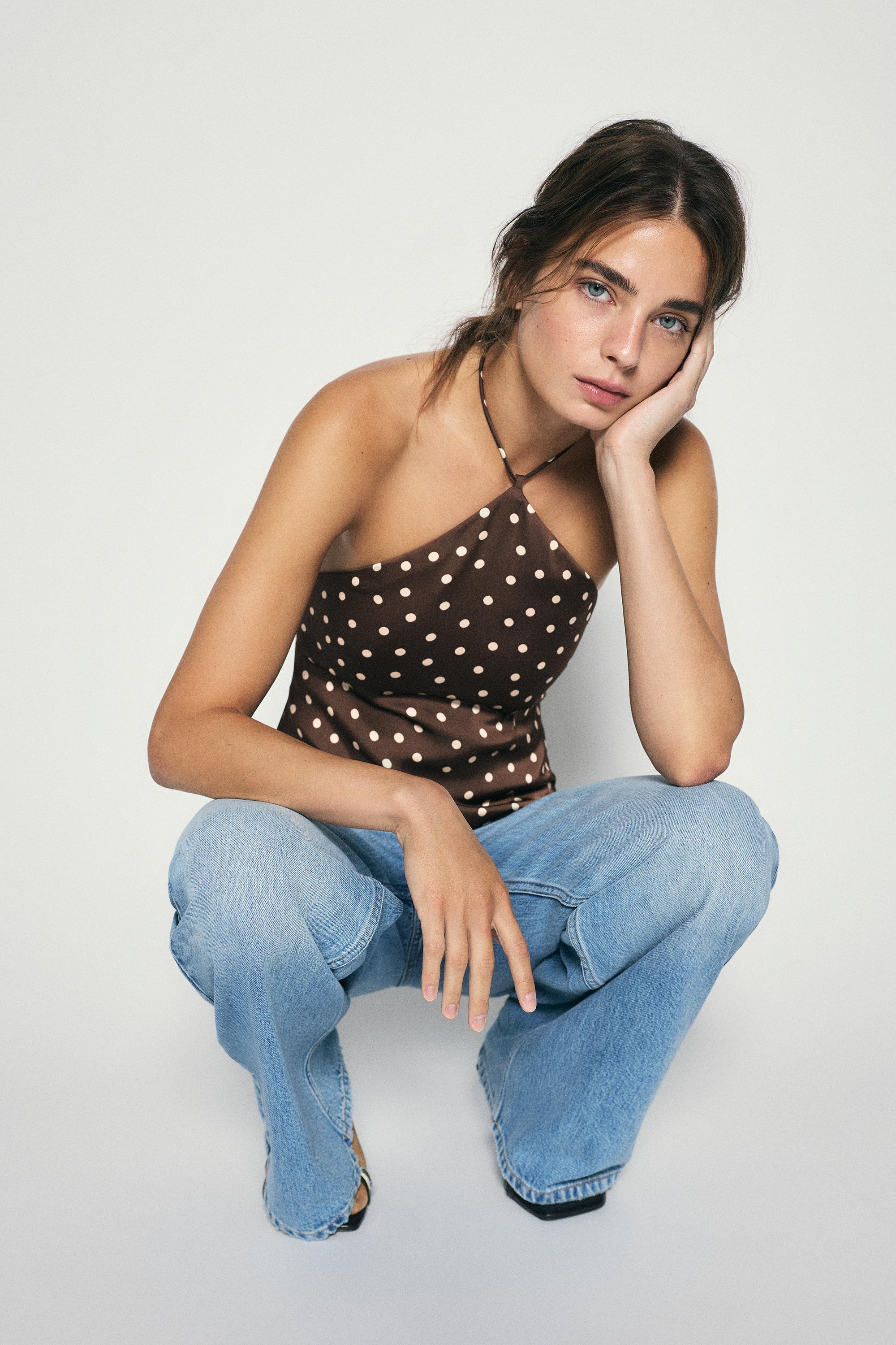 Satin halter top — Print 1