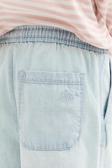 Denim joggers — Pale blue 5