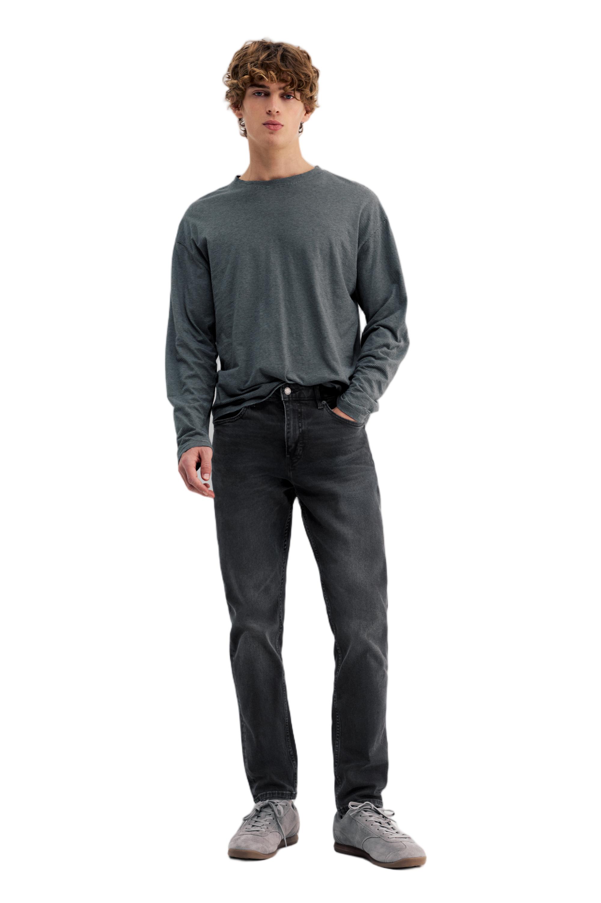 Slim fit jeans — Faded black