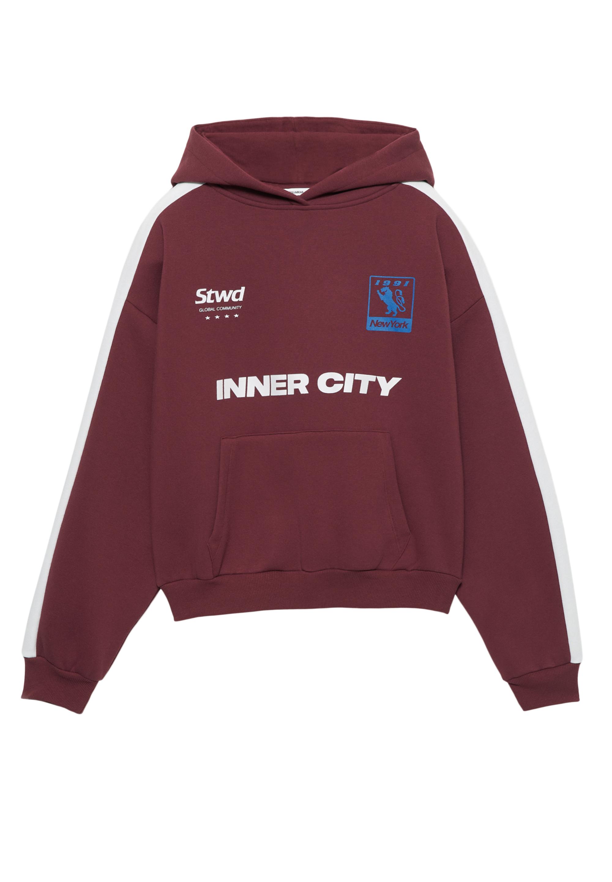 STWD Inner City hoodie — Maroon