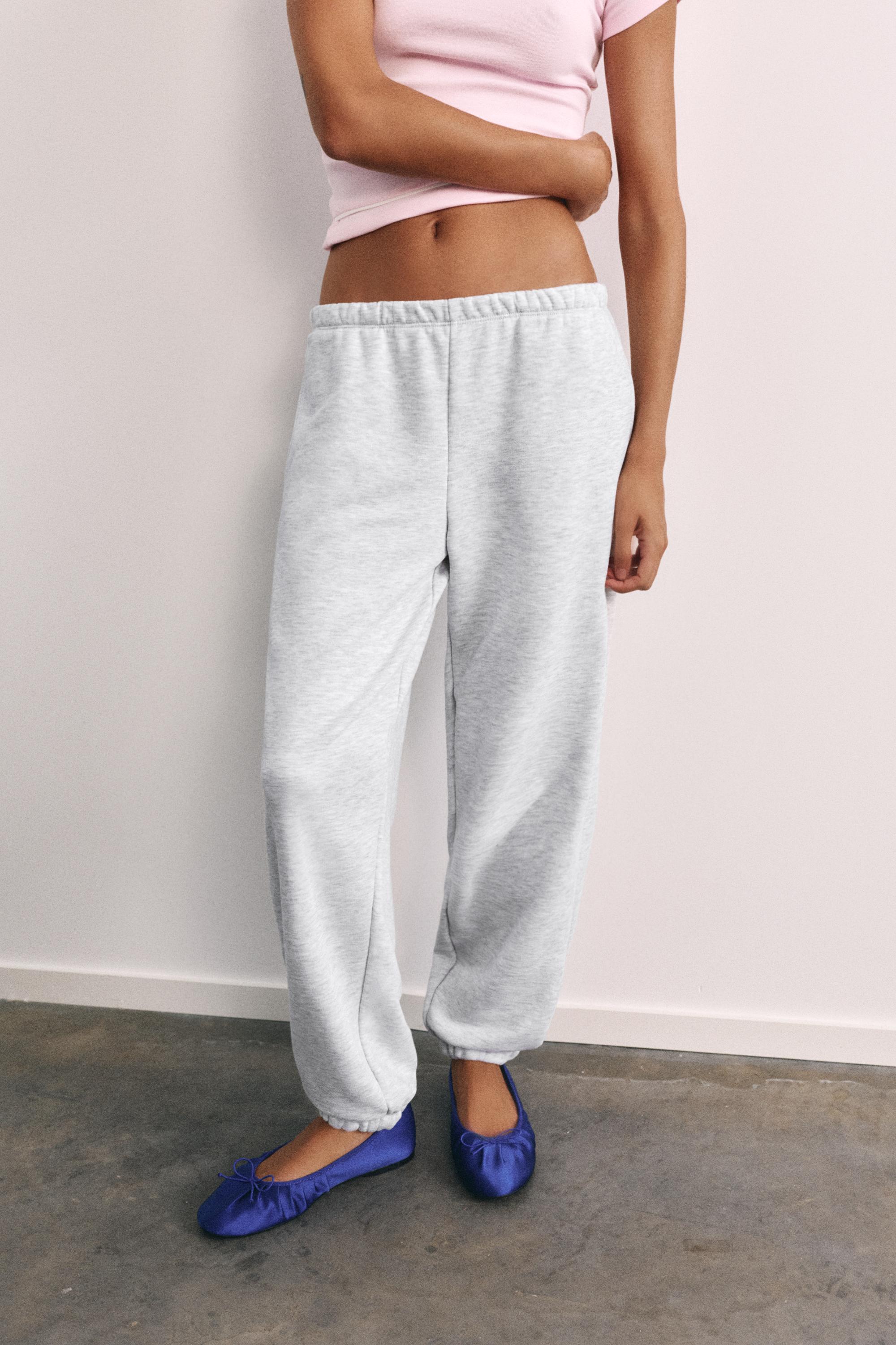 Basic jogger trousers — Grey marl