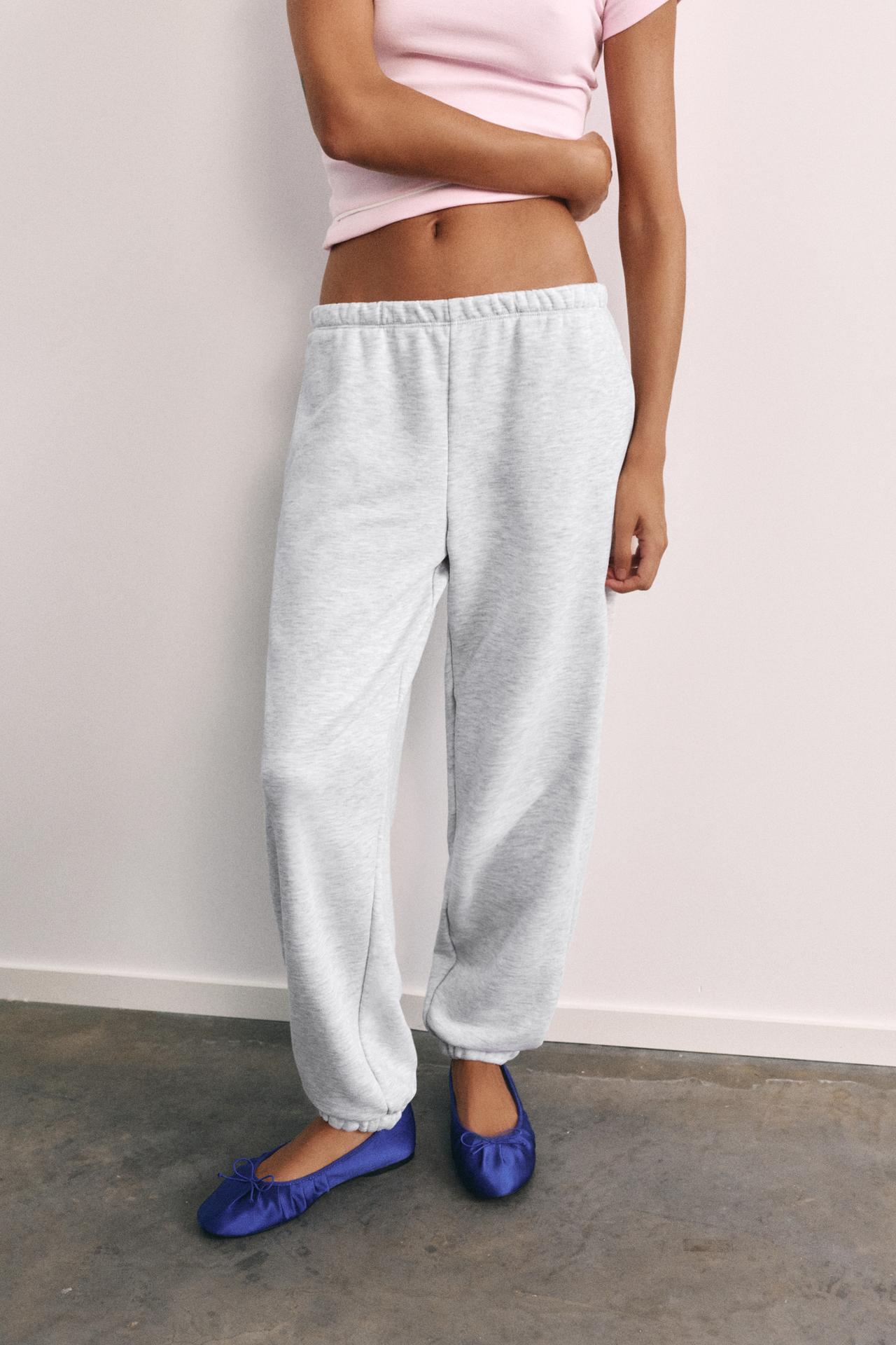 Basic jogger trousers — Grey marl