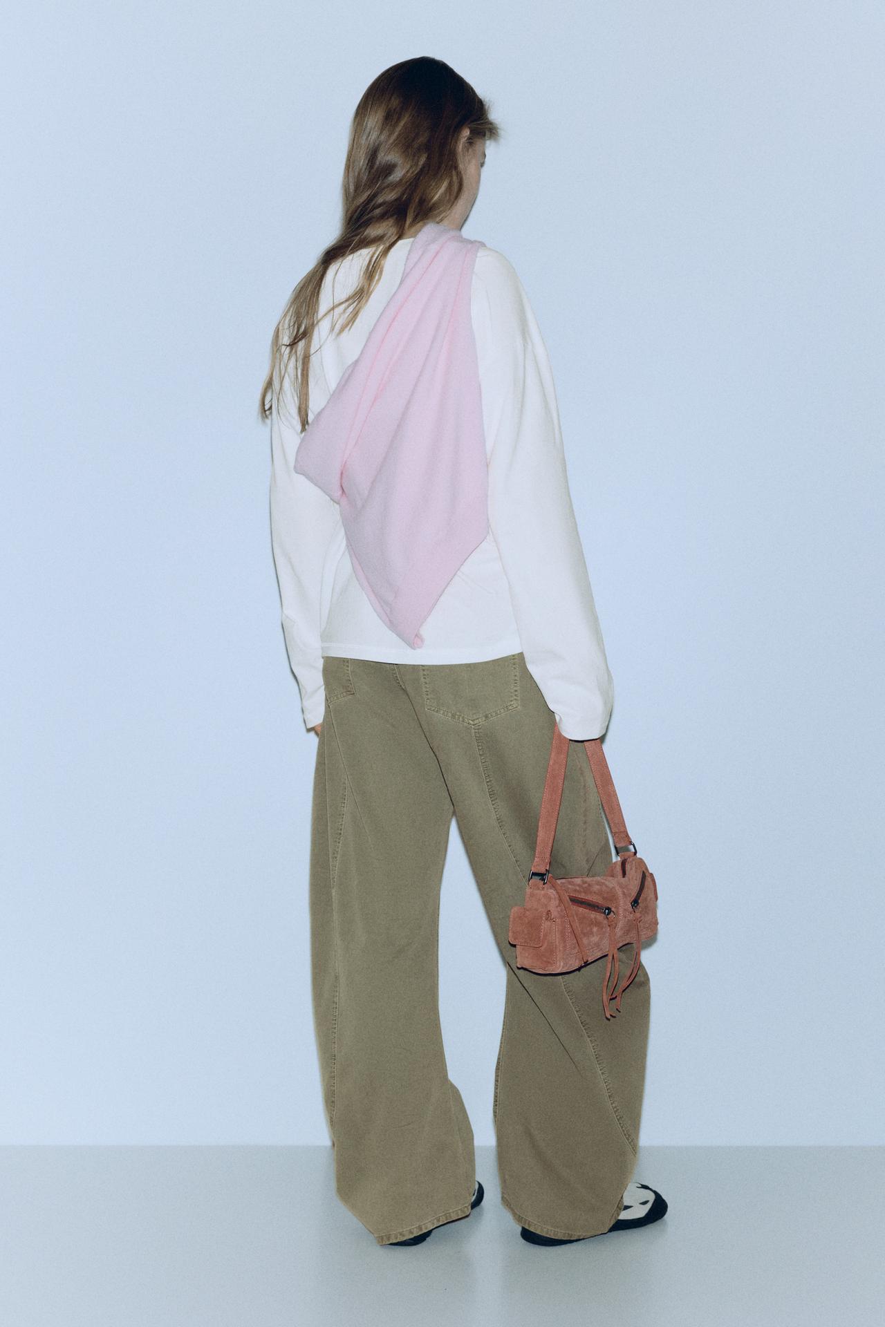 Low-rise balloon jeans — Khaki
