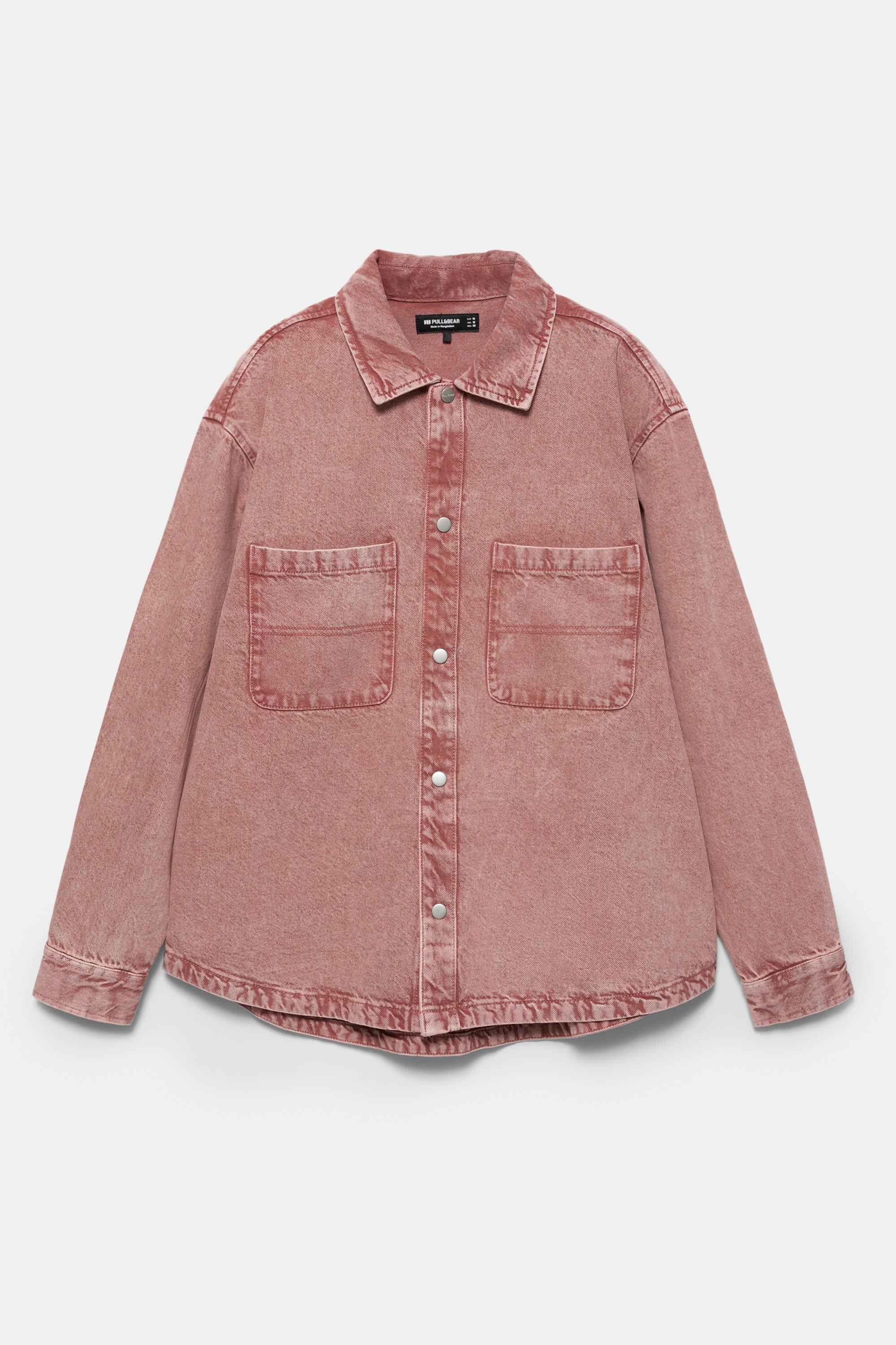 Soluk görünümlü jean gömlek - Görsel 18