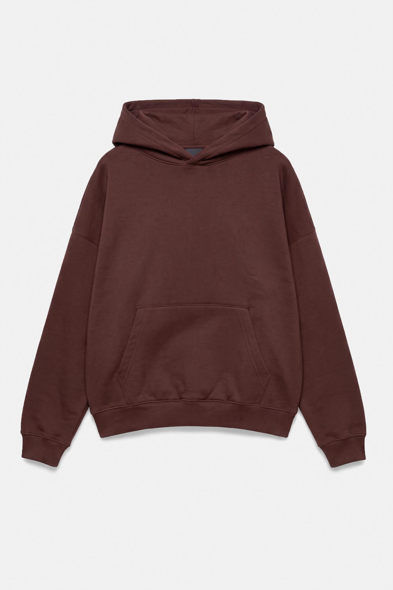 Boxy fit hoodie — Chocolate