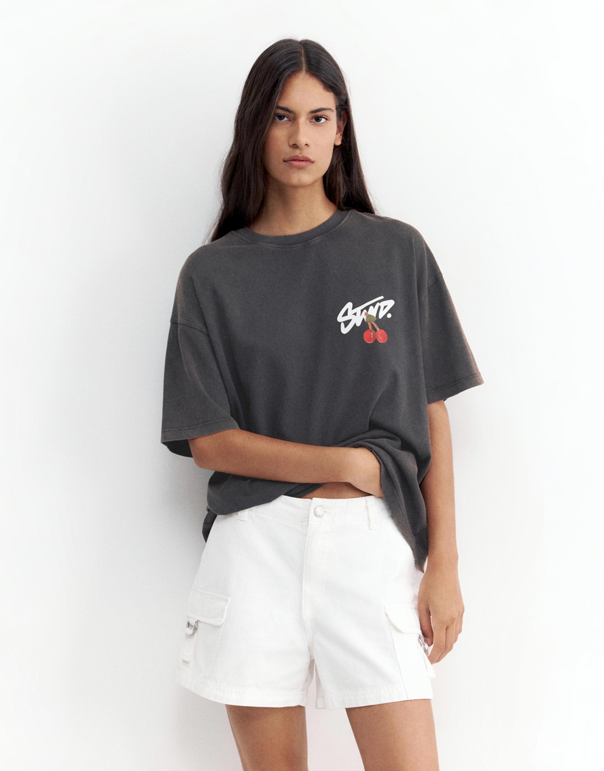 STWD graphic T-shirt — Grey