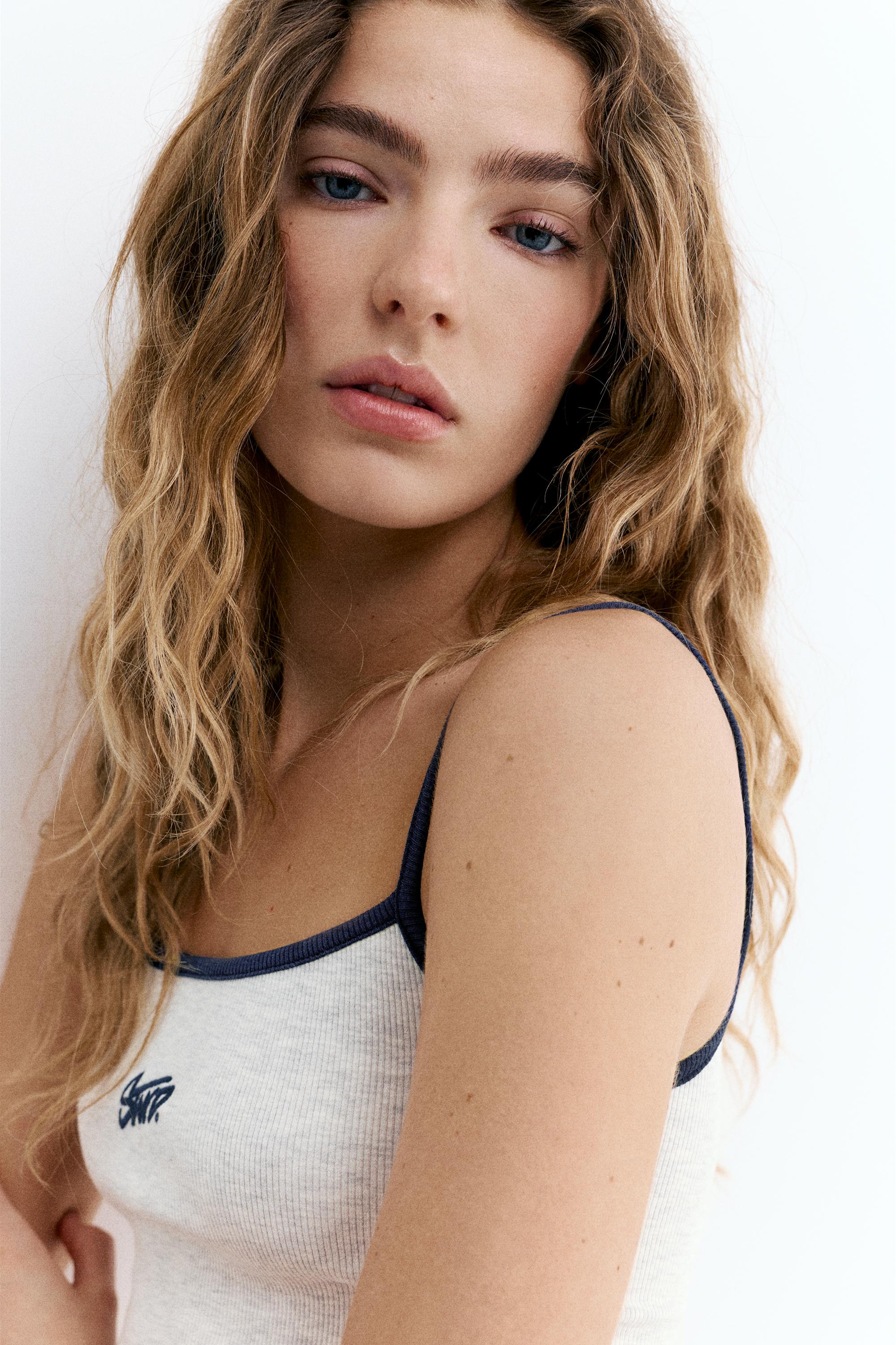 STWD fine strap top — Grey