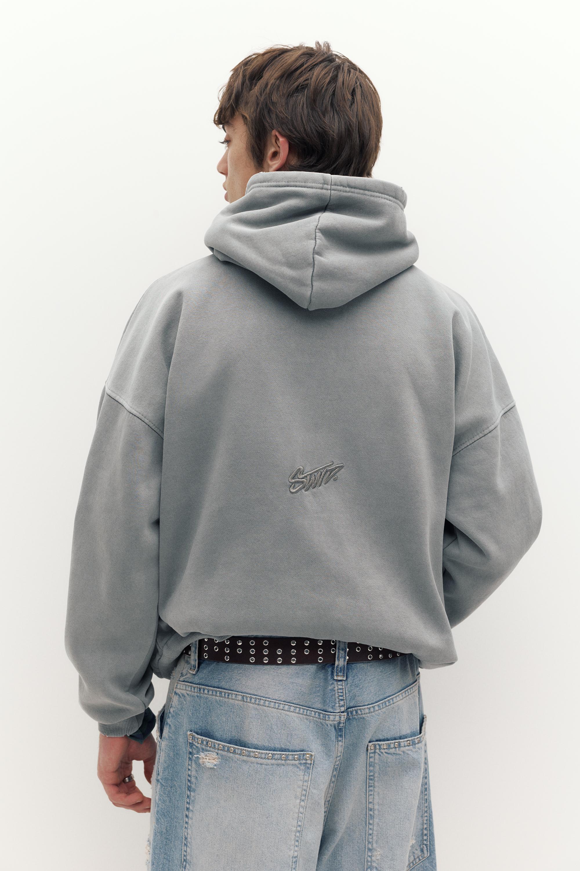 STWD Yıkanmış Kapüşonlu Sweatshirt - Görsel 34