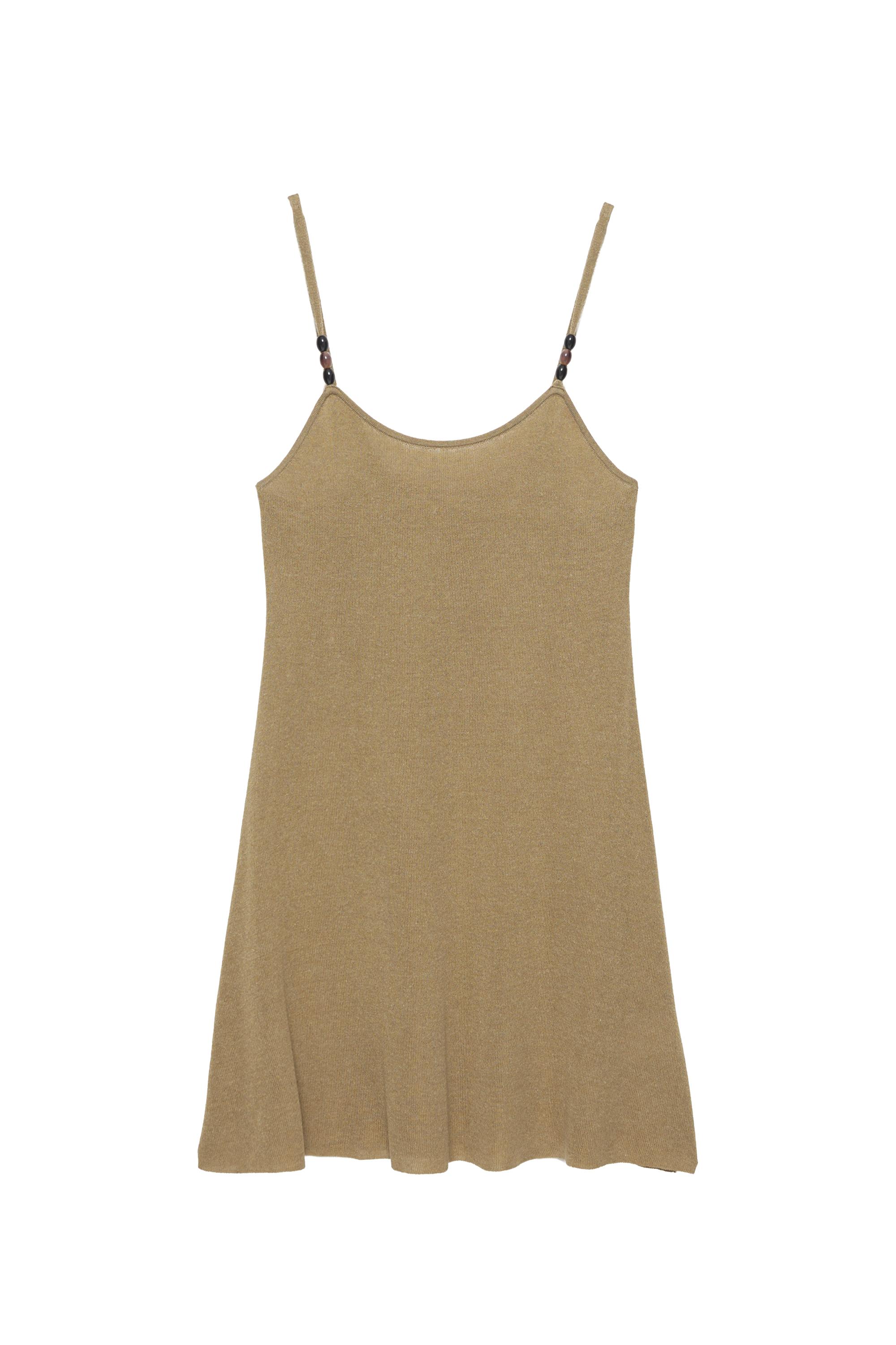 Pull&Bear Askılı kısa triko elbise görsel 3
