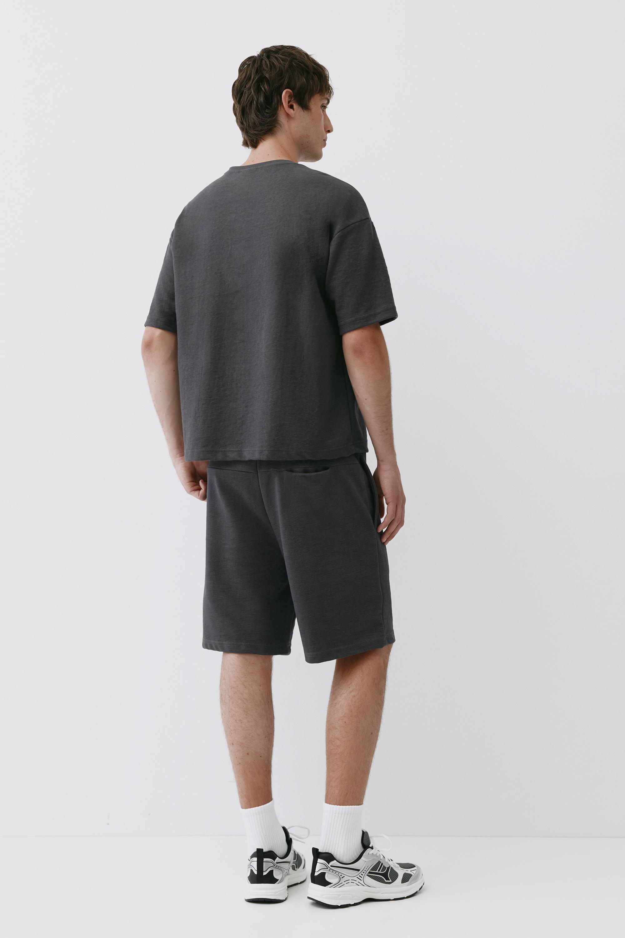 Relaxed fit Bermuda shorts — Anthracite grey