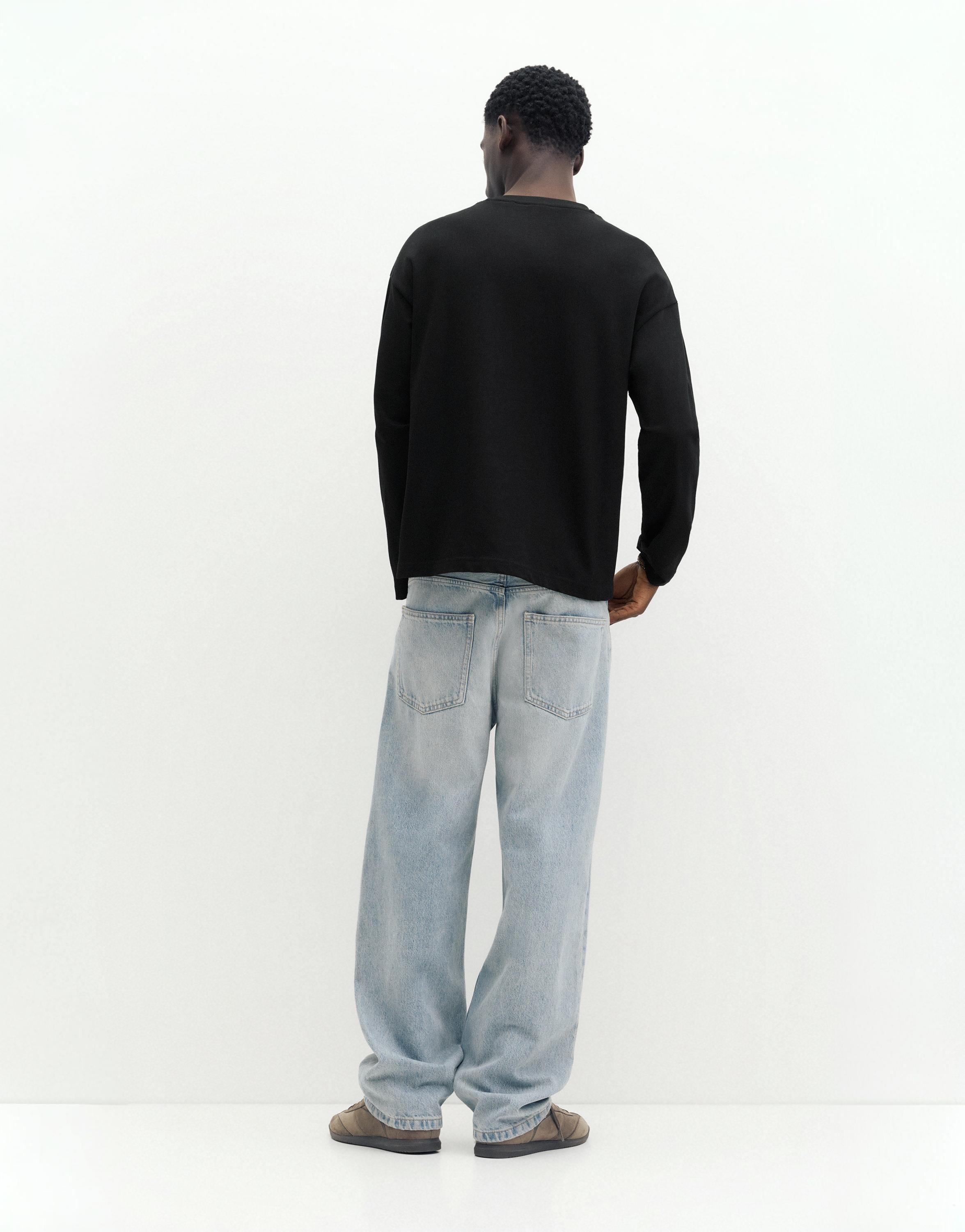 Heavy weight relaxed fit T-shirt — Black