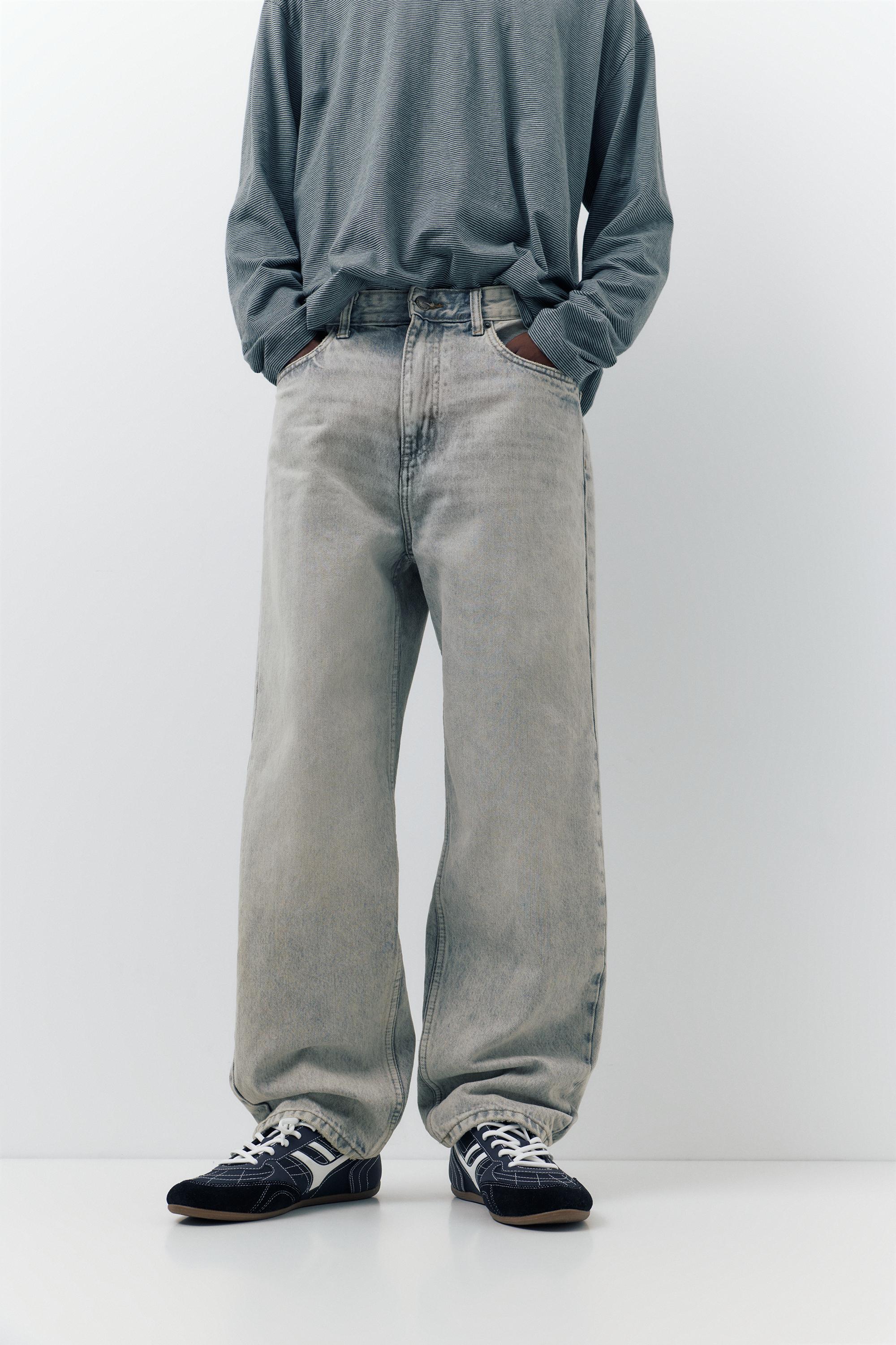 Baggy jeans — Pale grey