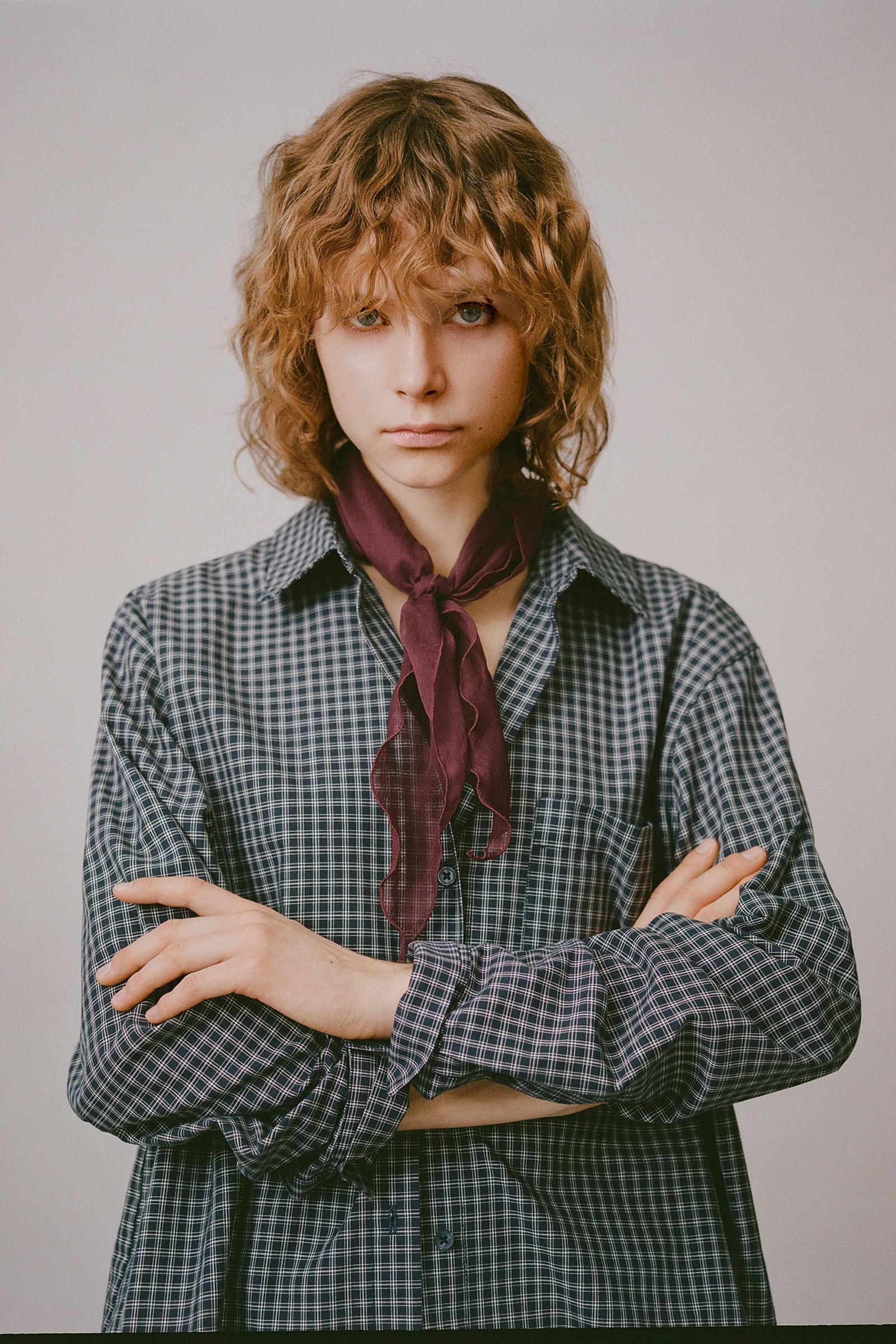 Şile bezi görünümlü bandana - Görsel 15