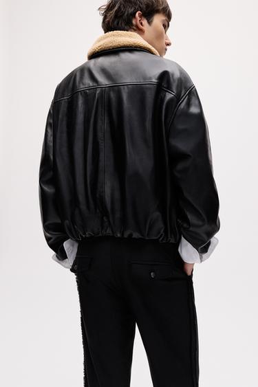 Oscar Ouyang 100% leather jacket — Black 3