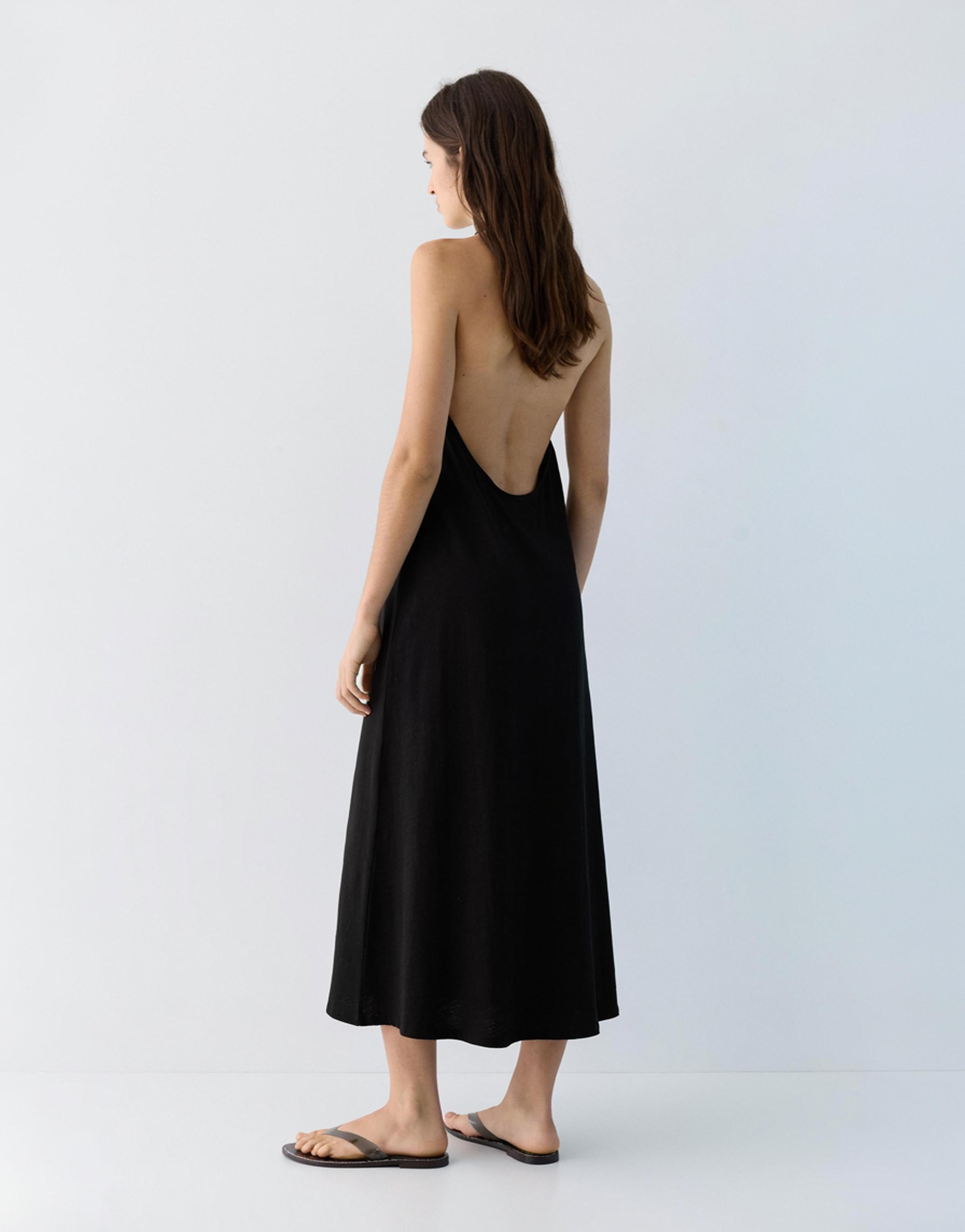 Halter midi elbise - Görsel 23
