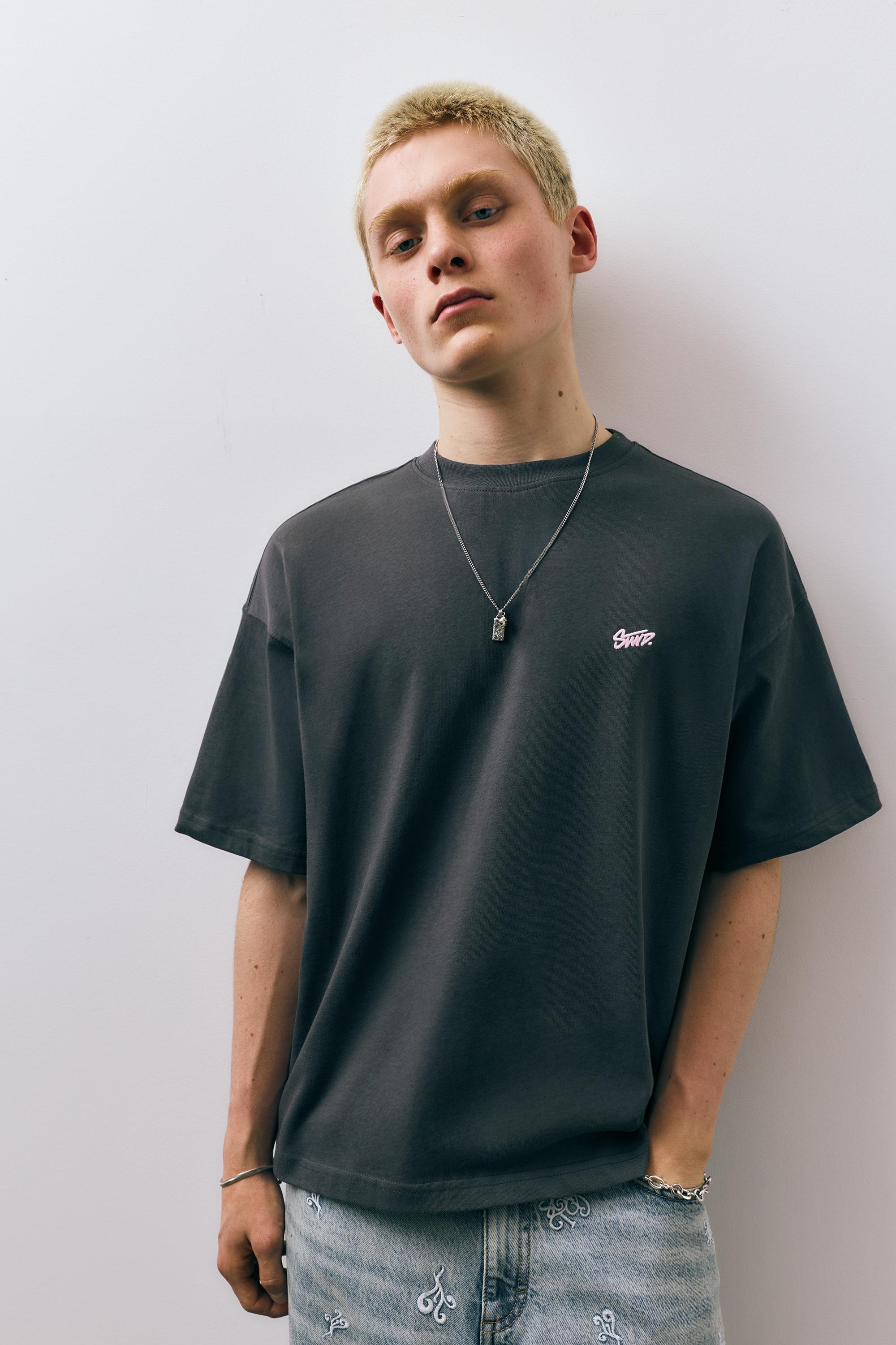 STWD logolu salaş t-shirt - Görsel 30