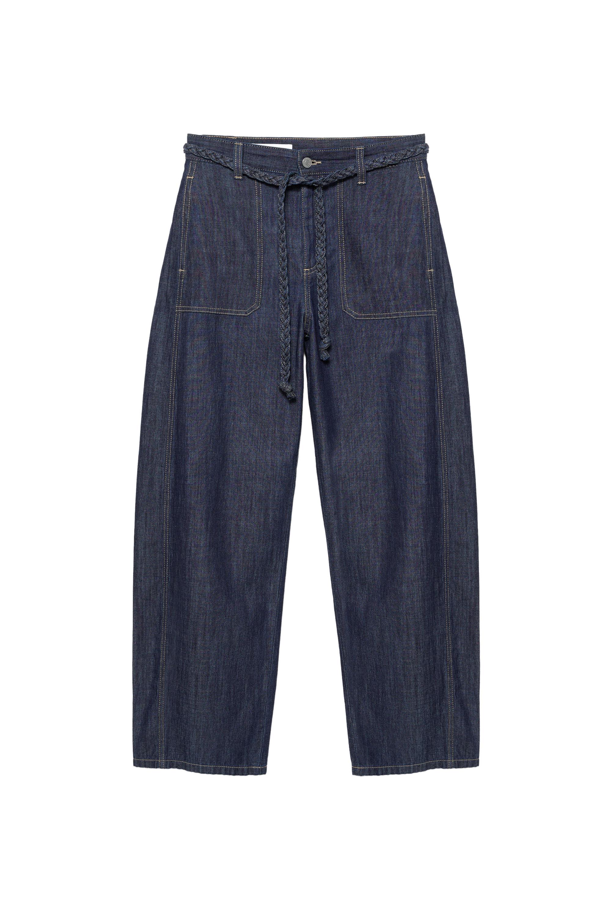 Balon bağcıklı jean - Görsel 5