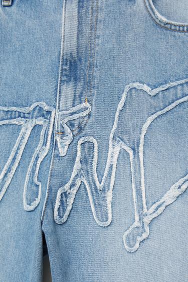 STWD skater denim Bermuda shorts — Pale indigo 9