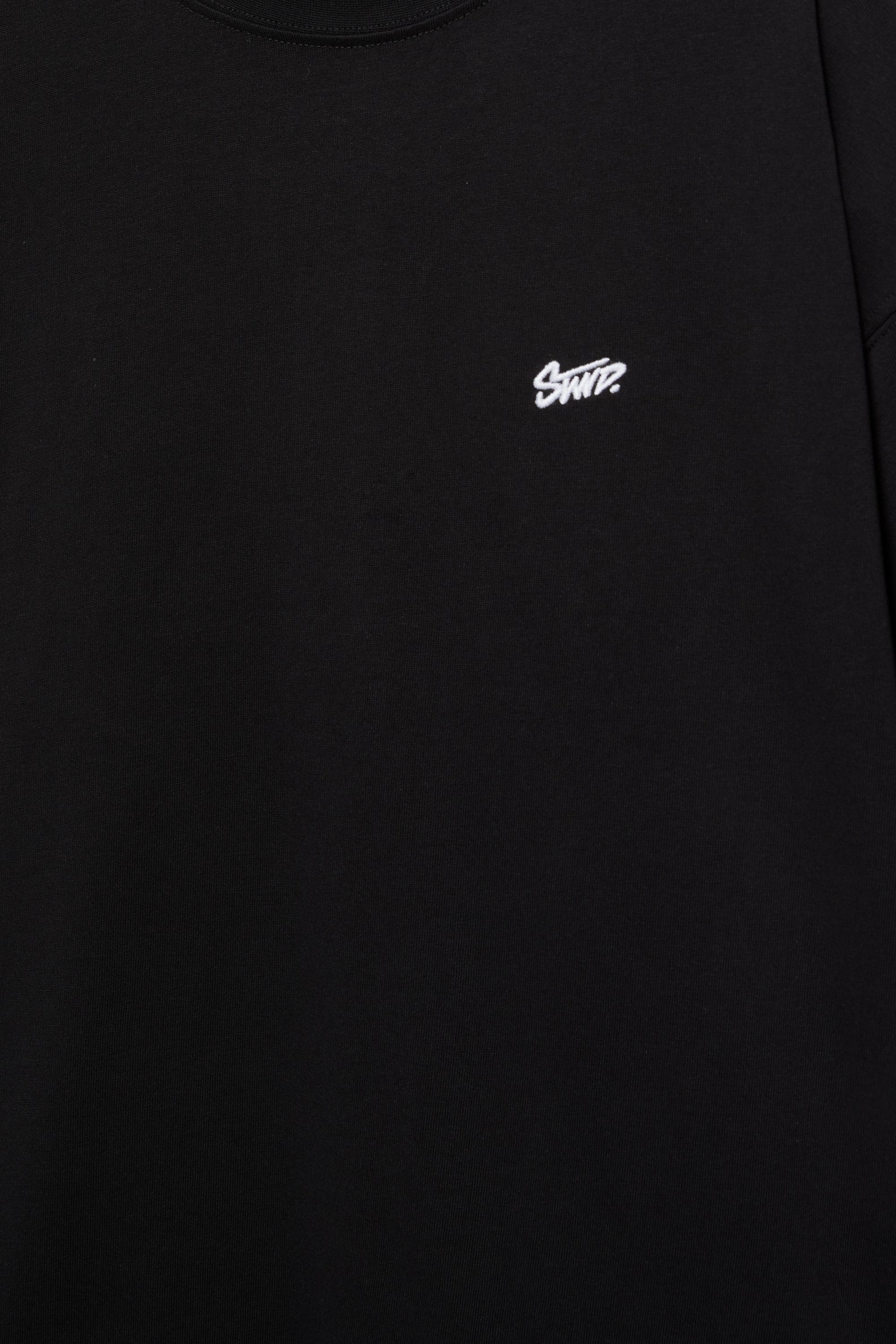 STWD logo boxy T-shirt — Black