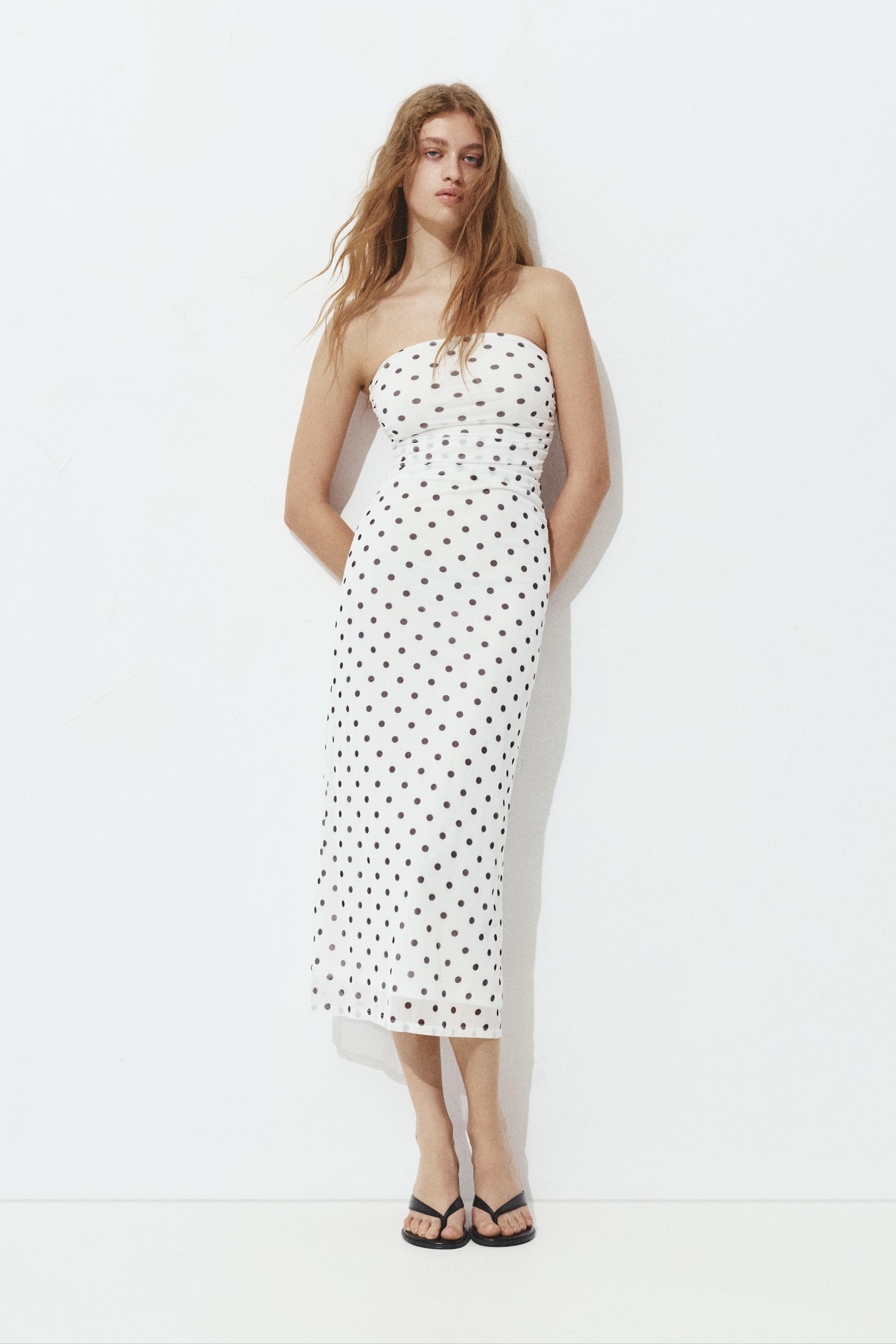 Vestito Midi A Pois