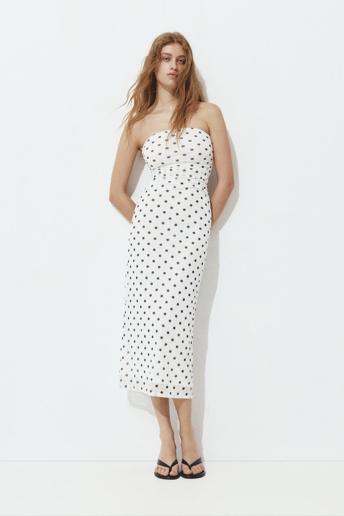 knee length dresses for ladies Long-Sleeved Straight-Cut Midi Dress Multi / US 20 main image 1