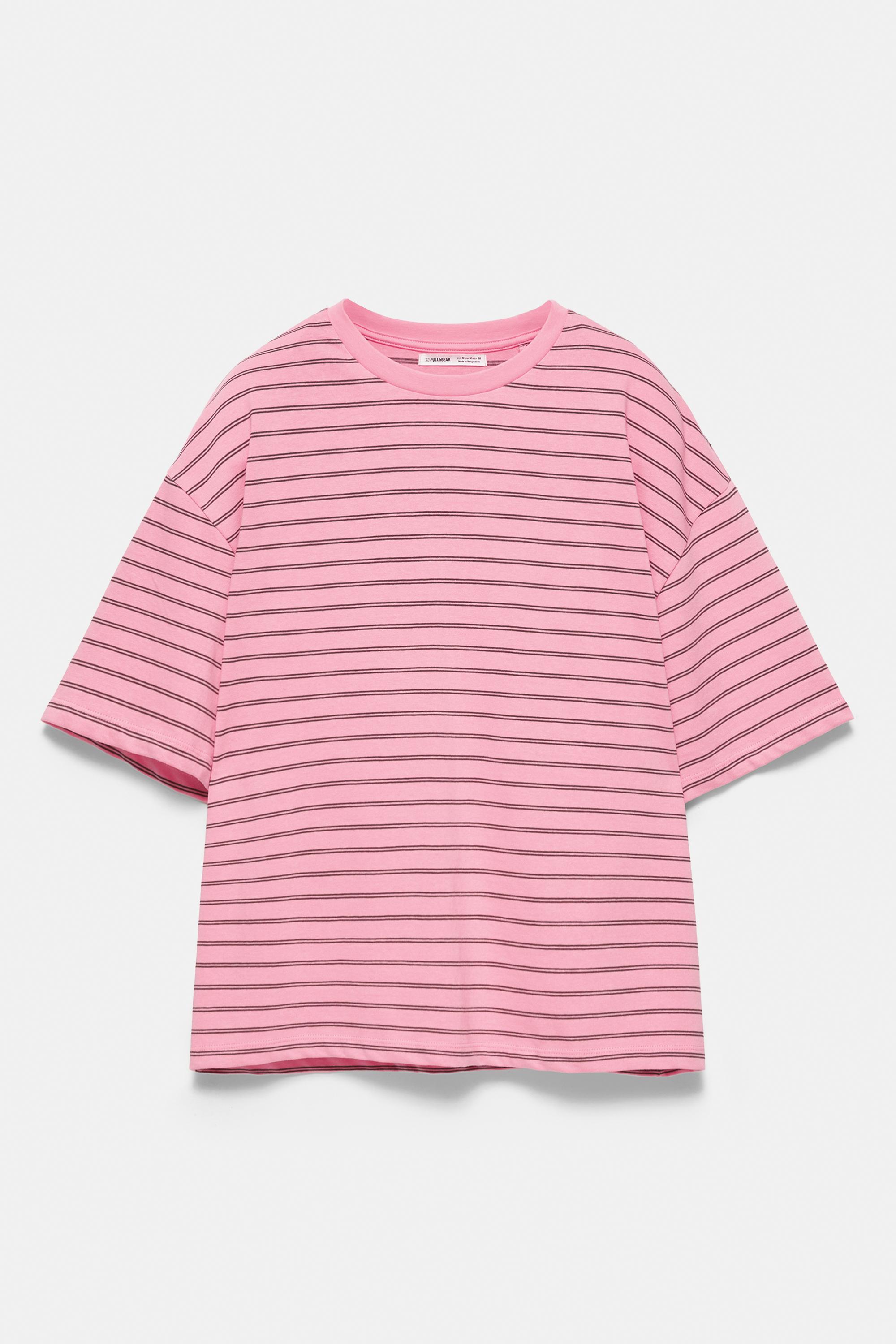 Oversize short sleeve T-shirt — Pink