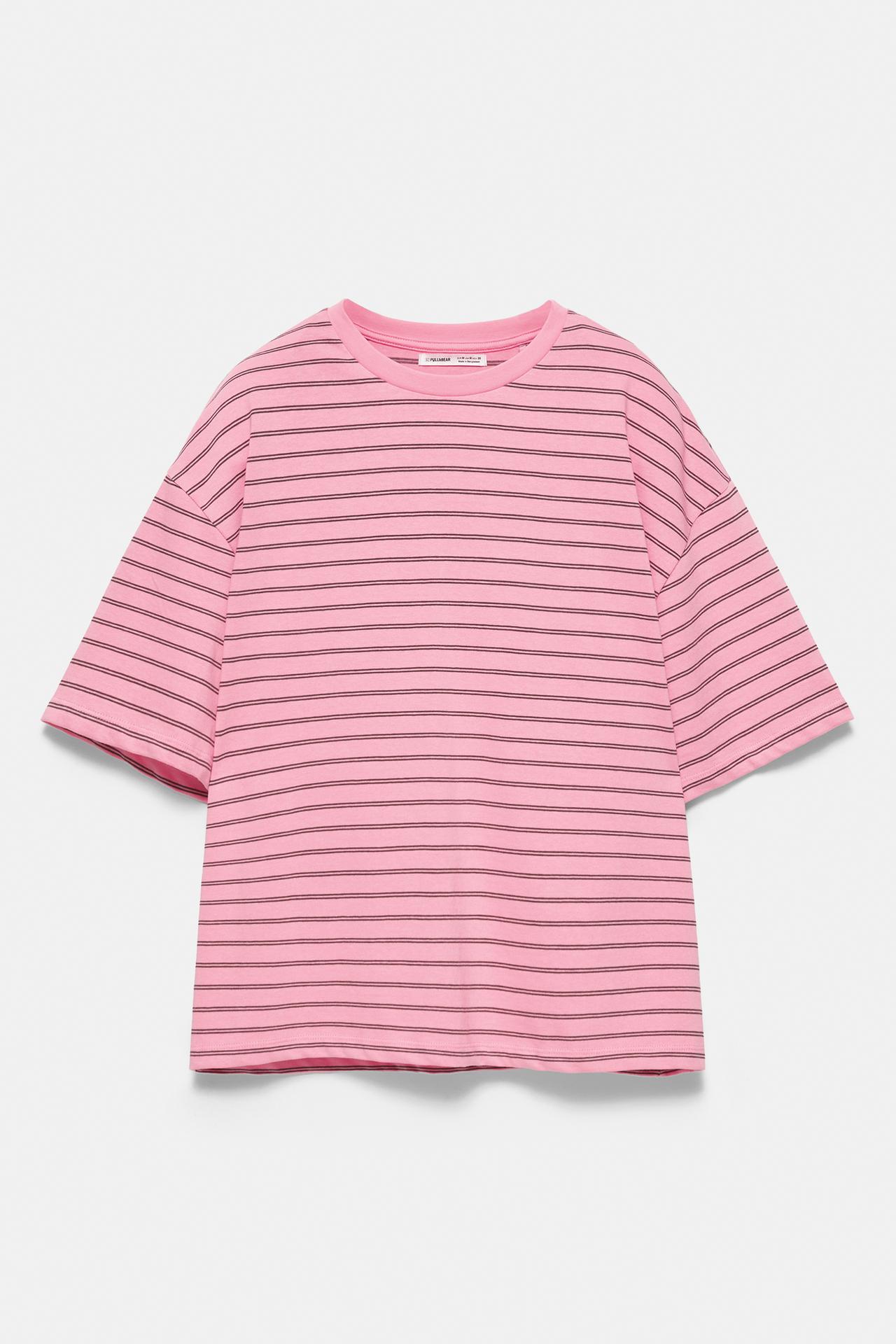 Oversize short sleeve T-shirt — Pink