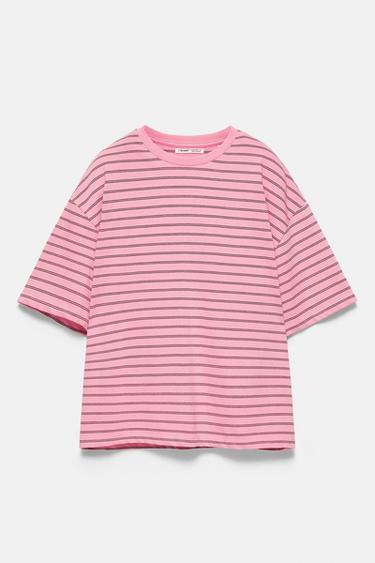 Oversize short sleeve T-shirt — Pink 5