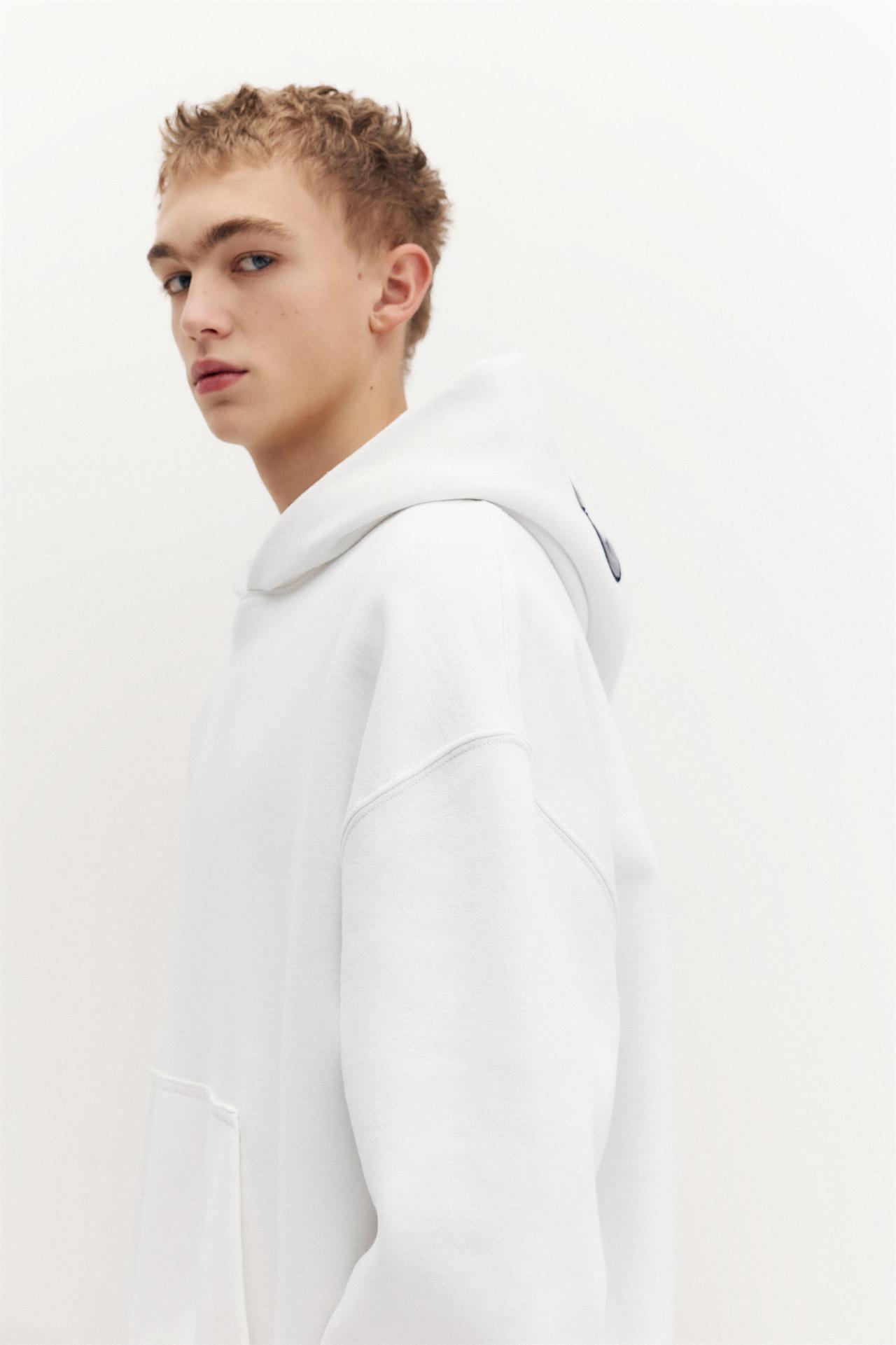 STWD hood sweatshirt — Off white