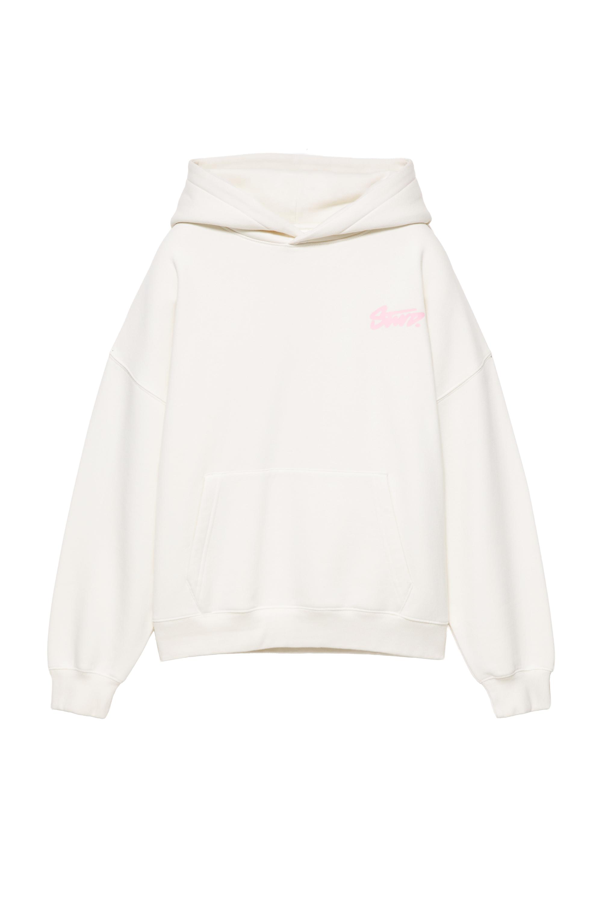 Pull&Bear Grafik baskılı oversize kapüşonlu sweatshirt görsel 2