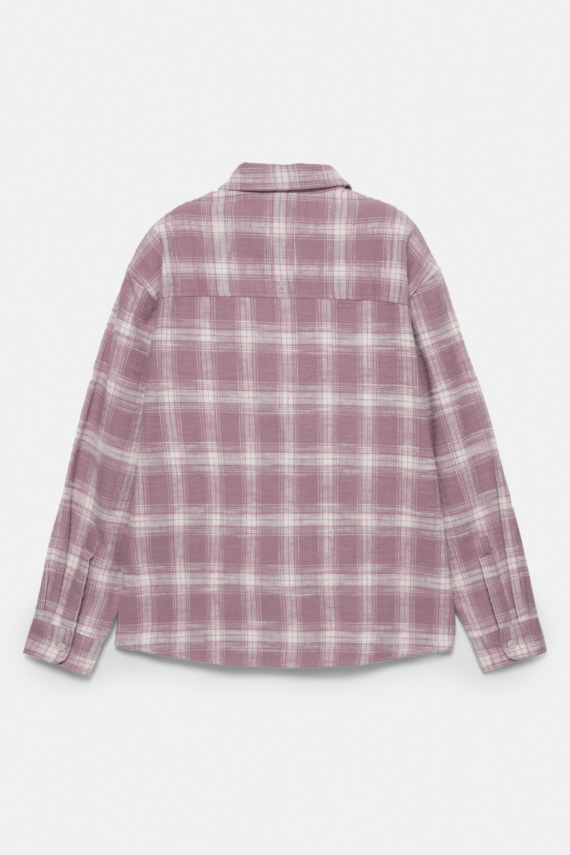 Kareli uzun kollu gömlek - Görsel 16