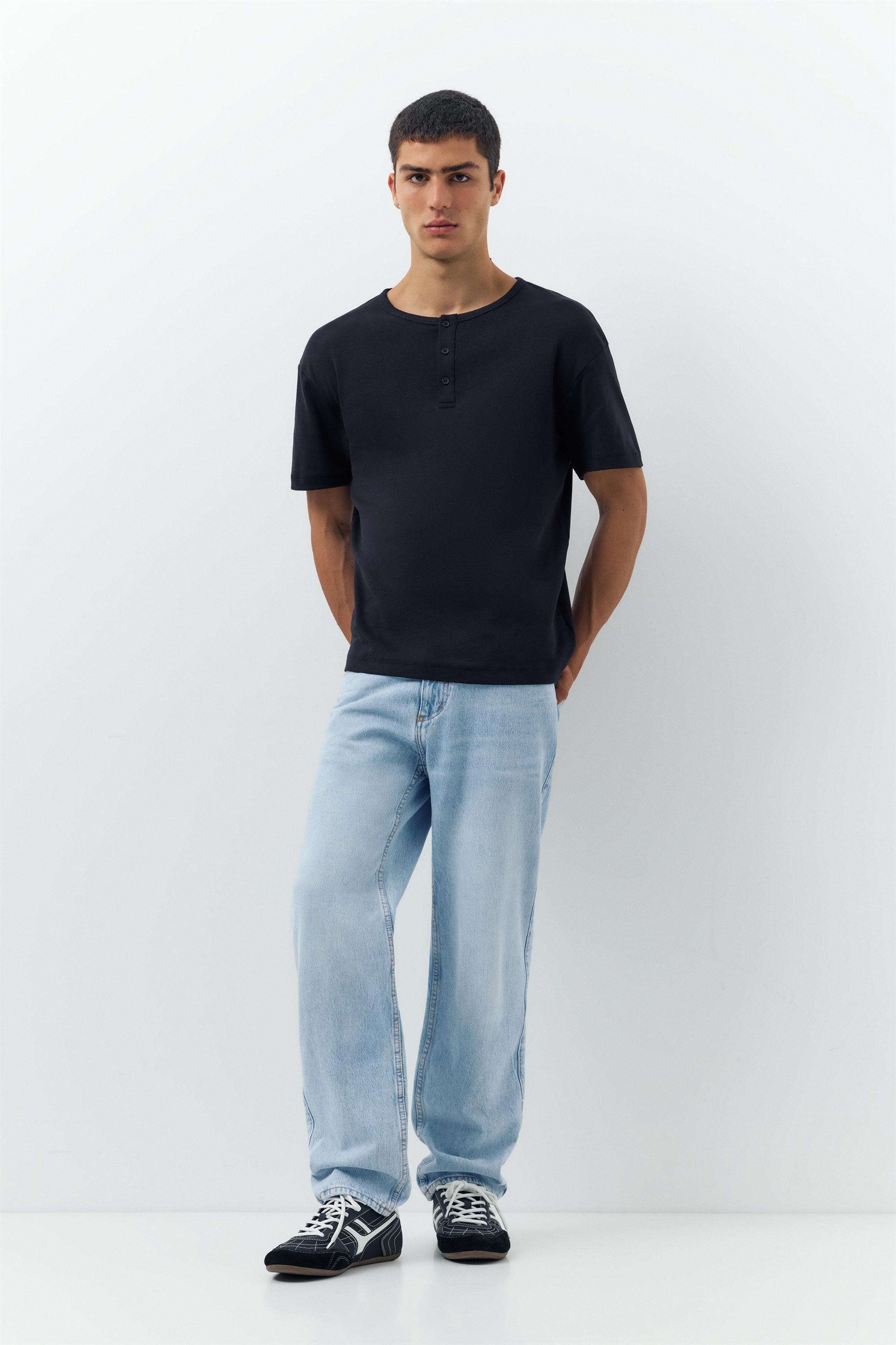 Straight-leg jeans — Pale indigo