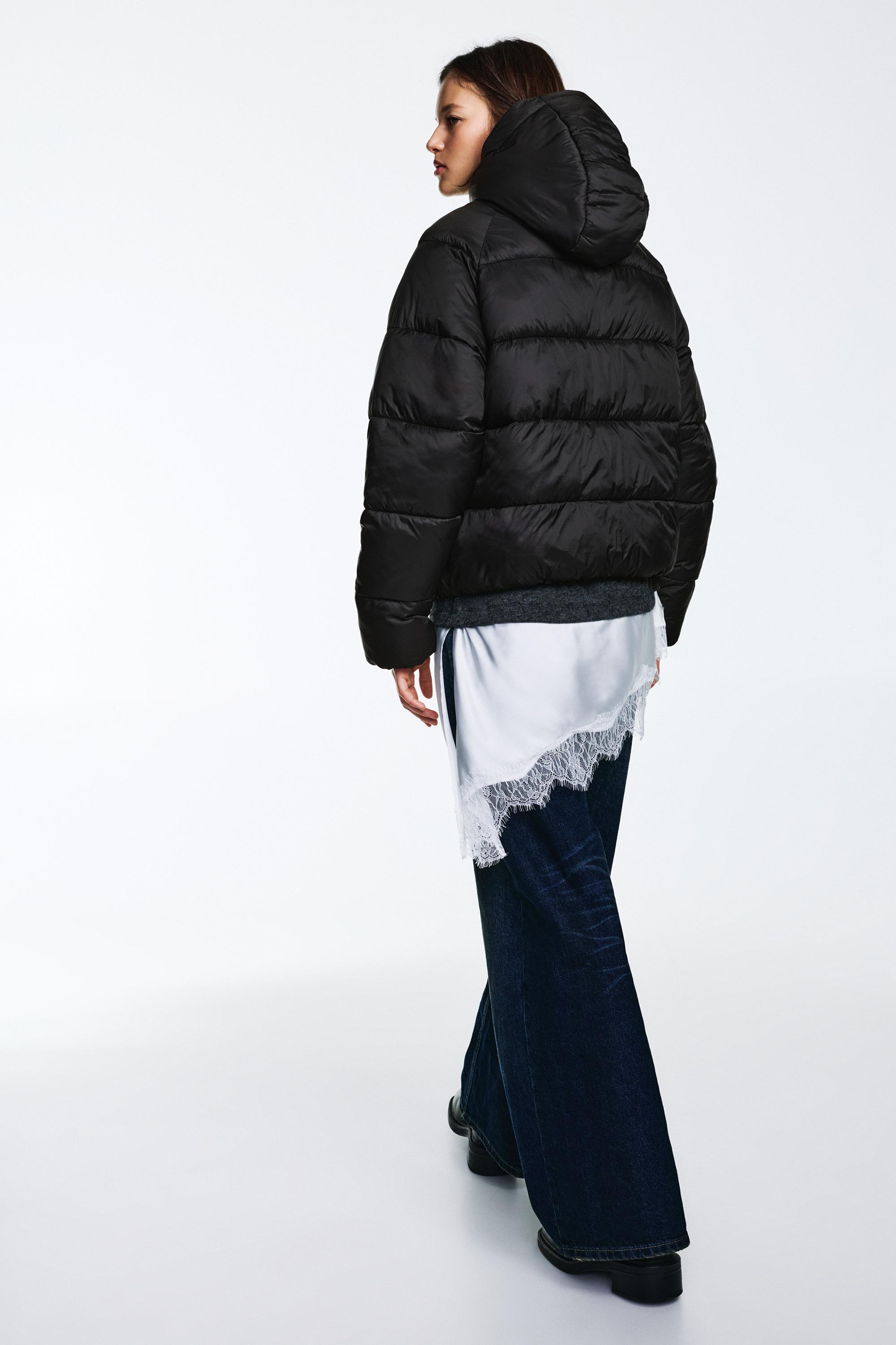 Puffer jacket — Black