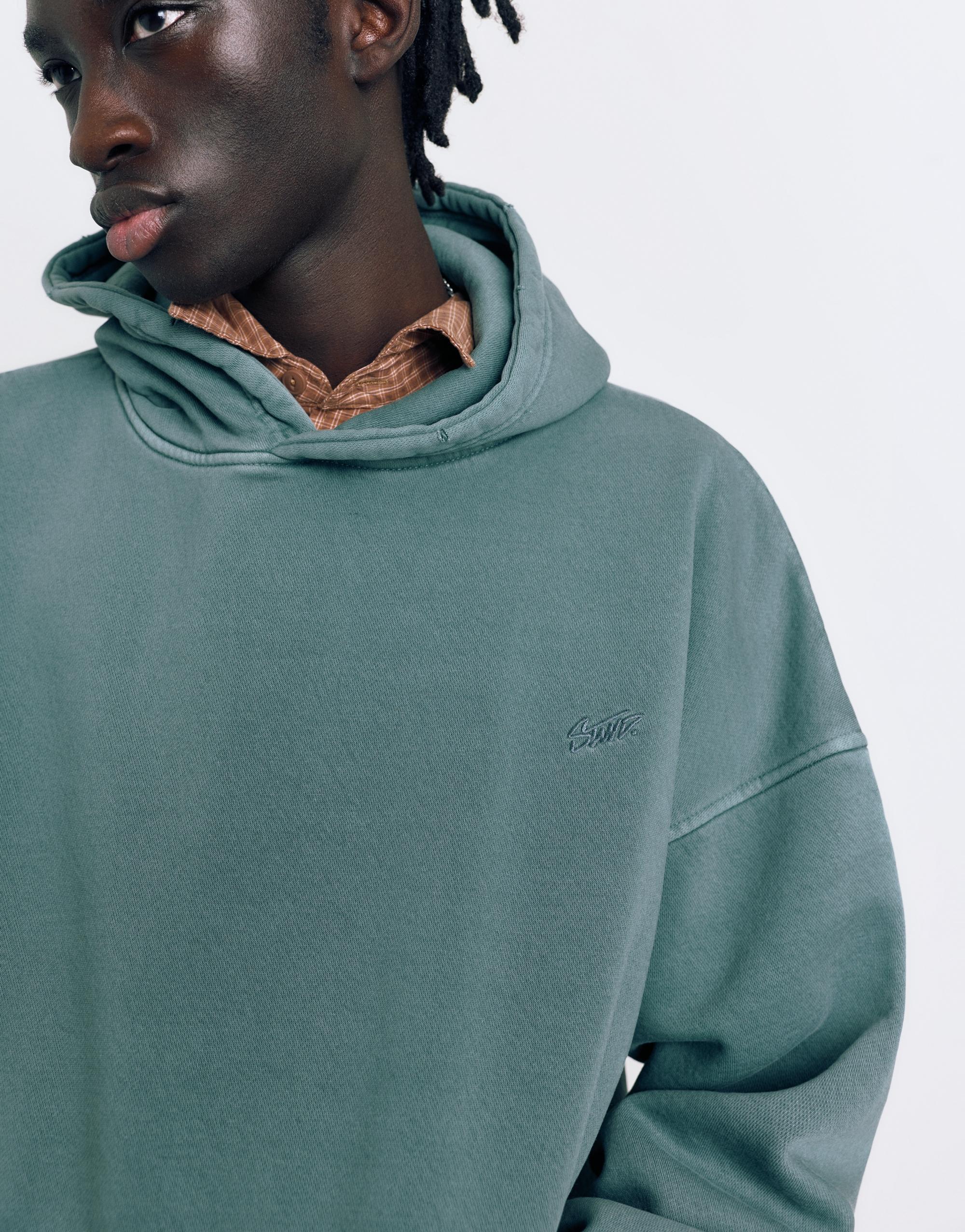 STWD Yıkanmış Kapüşonlu Sweatshirt - Görsel 13