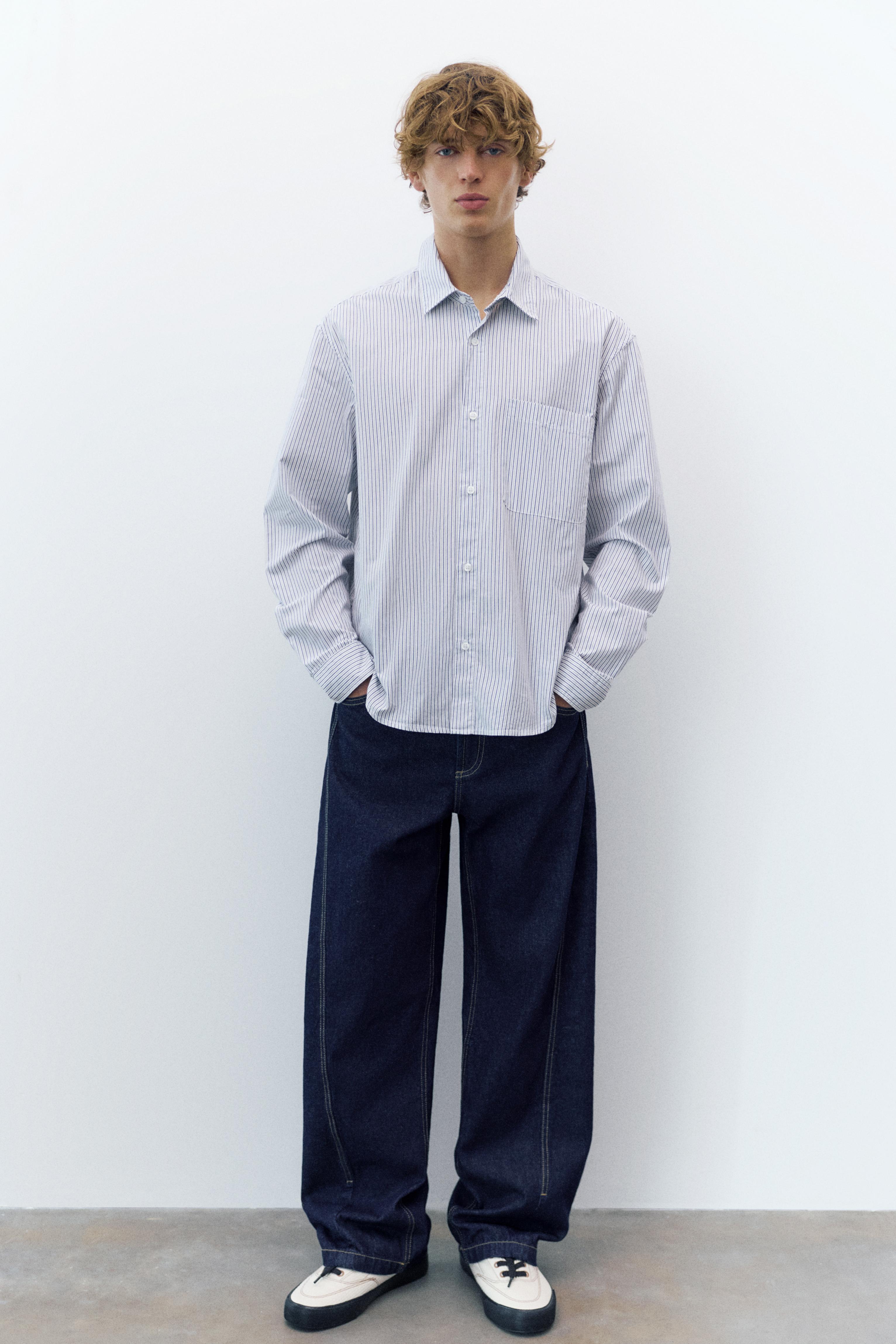 Çizgili uzun kollu gömlek - Görsel 30