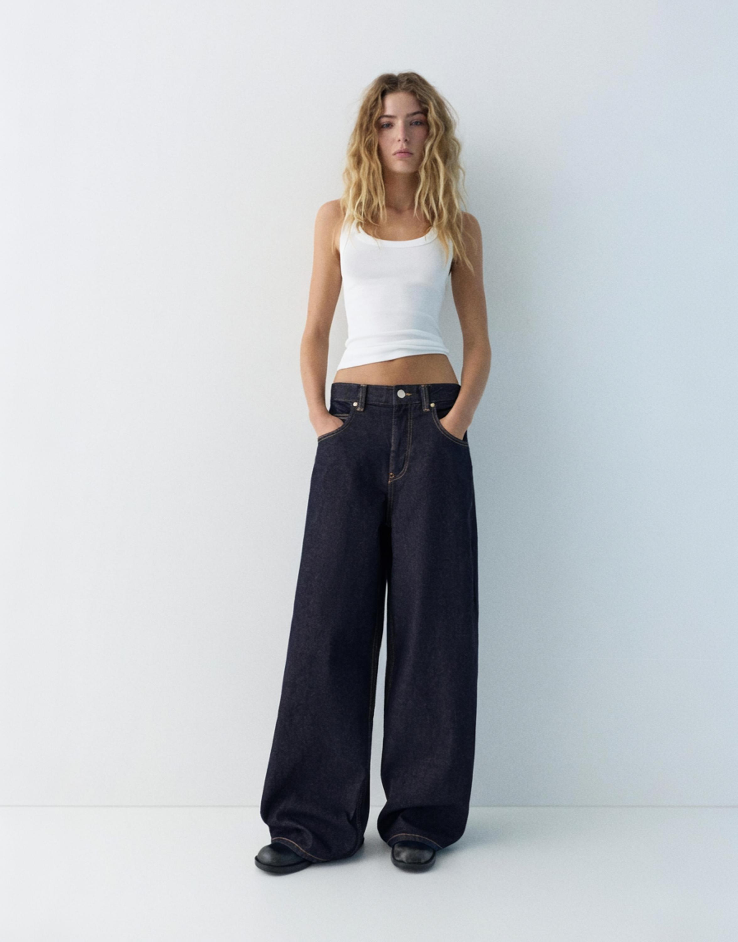 Oversize baggy jeans — Dark blue