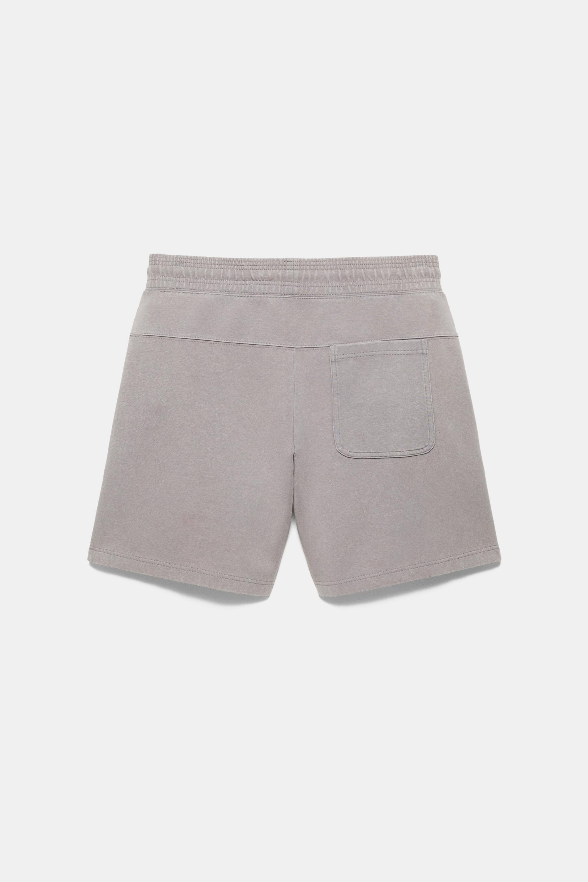 Interlock jogger Bermuda shorts — Grey marl