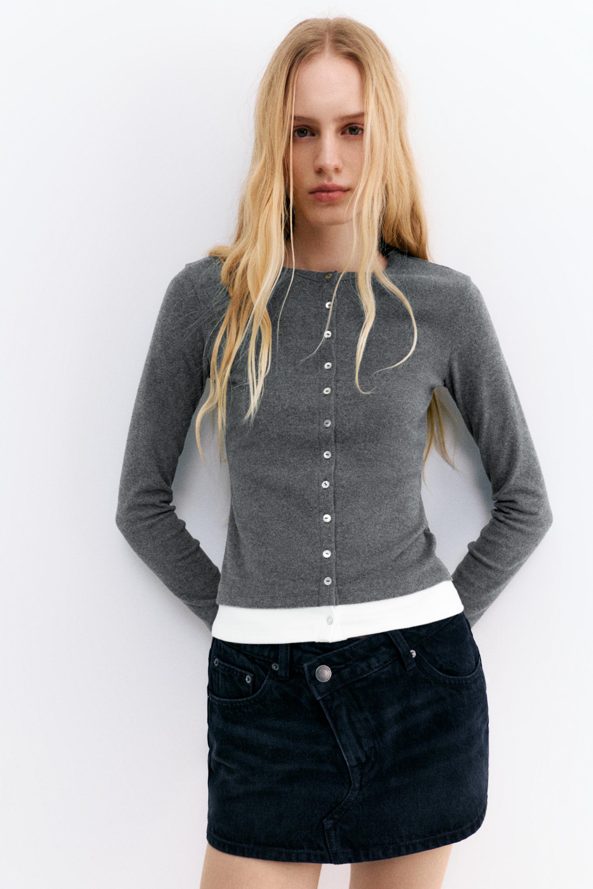 Soft touch düğmeli ceket - Görsel 11